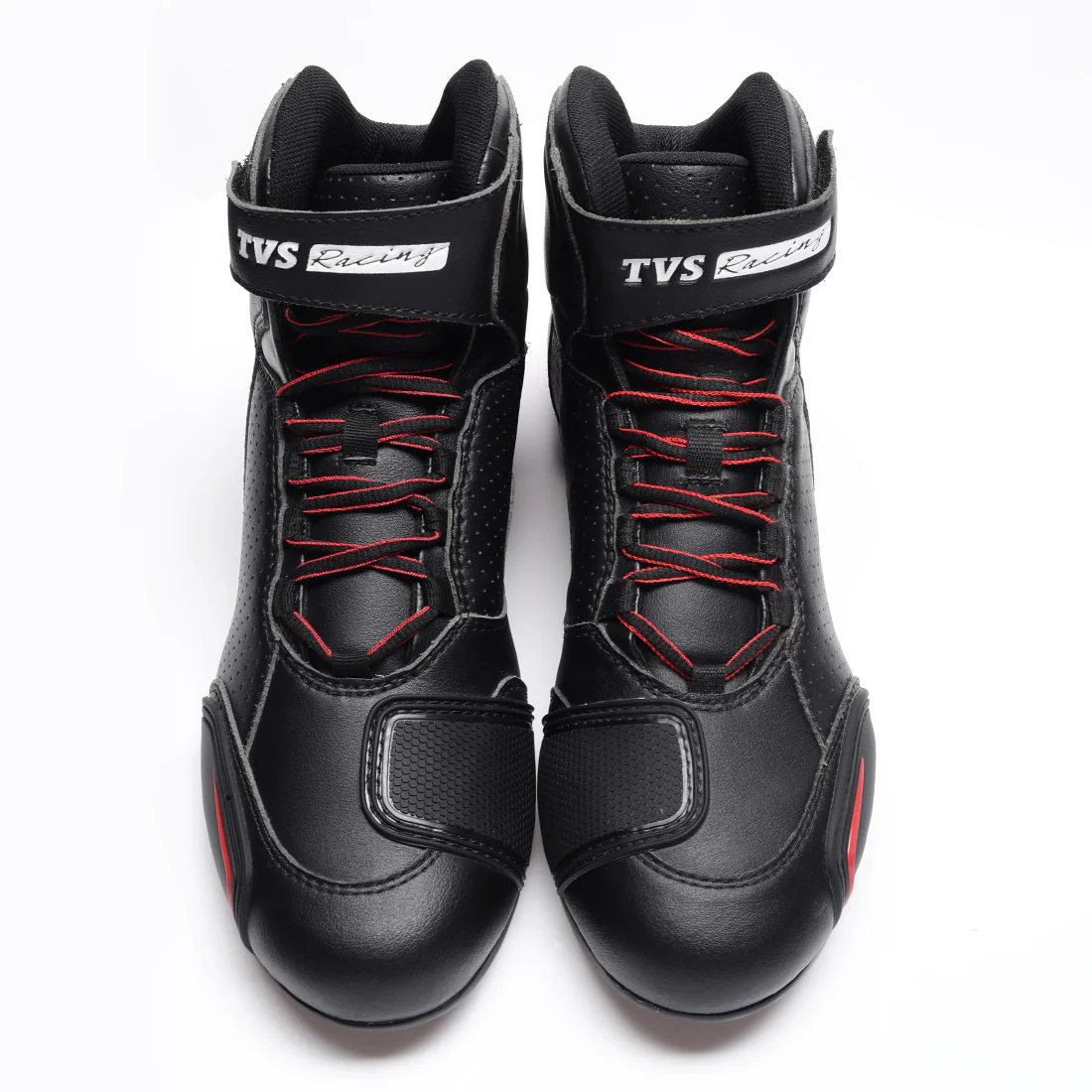 TVS Racing Ankle Length Riding Boots for Men:Anti-Microbial & Waterproof Riding Shoes with Reflective Panels, Ventilated Biker Boots with Ankle-Toe Protection-Premium Men's Riding Boots - Image 10