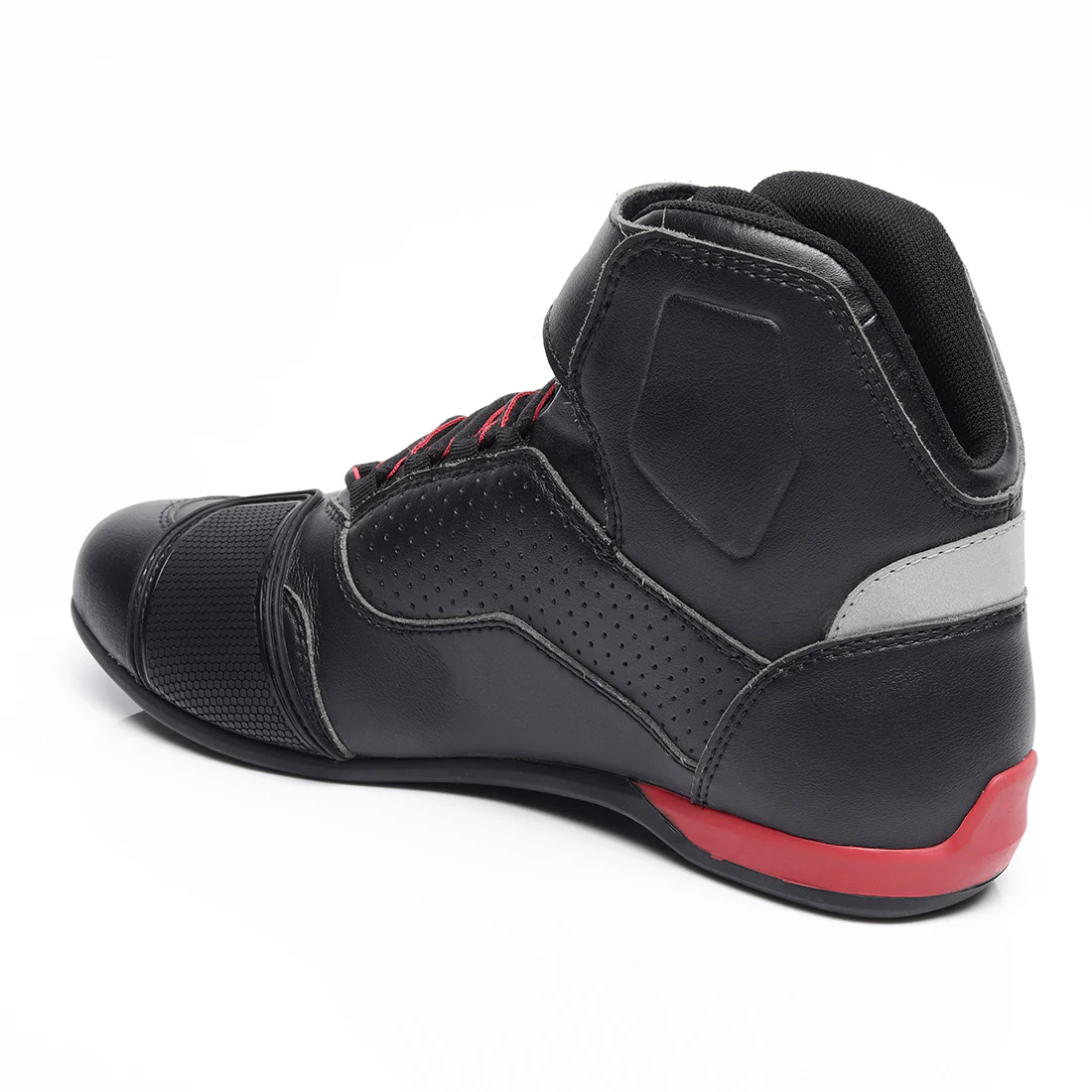TVS Racing Ankle Length Riding Boots for Men:Anti-Microbial & Waterproof Riding Shoes with Reflective Panels, Ventilated Biker Boots with Ankle-Toe Protection-Premium Men's Riding Boots - Image 12