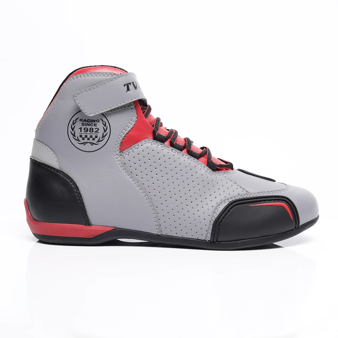 TVS Racing Ankle Length Riding Boots for Men:Anti-Microbial & Waterproof Riding Shoes with Reflective Panels, Ventilated Biker Boots with Ankle-Toe Protection-Premium Men's Riding Boots - Image 14