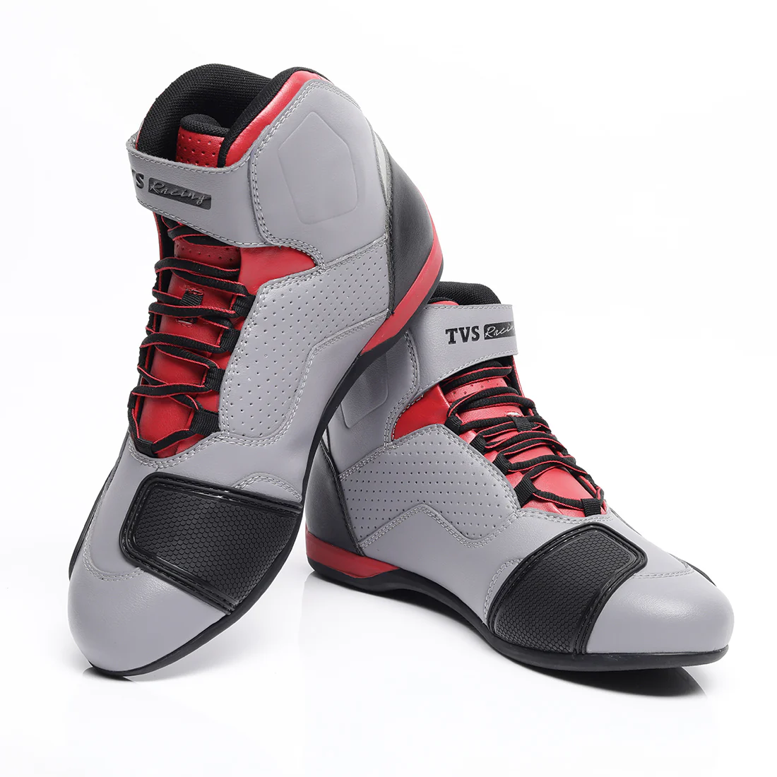 TVS Racing Ankle Length Riding Boots for Men:Anti-Microbial & Waterproof Riding Shoes with Reflective Panels, Ventilated Biker Boots with Ankle-Toe Protection-Premium Men's Riding Boots - Image 18
