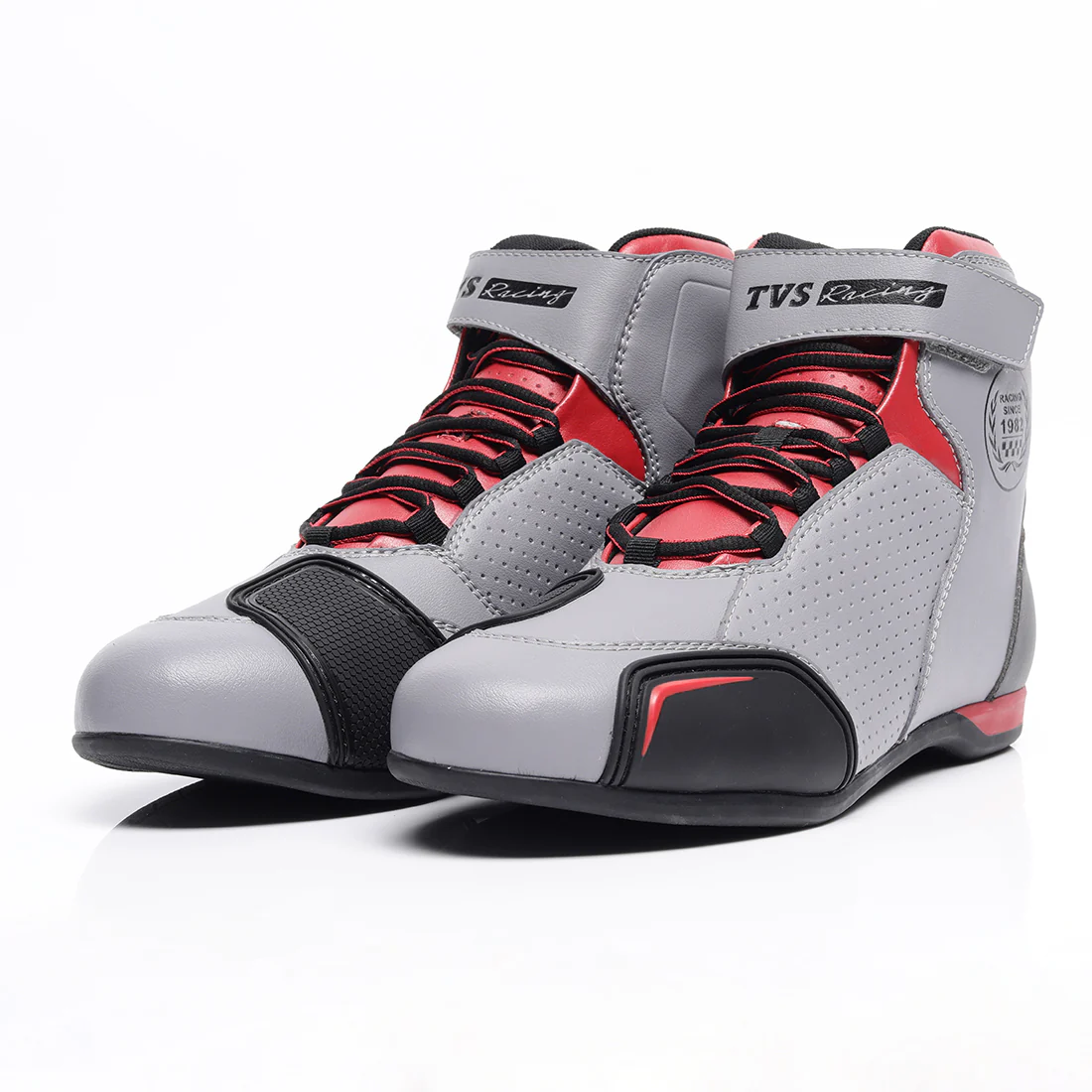 TVS Racing Ankle Length Riding Boots for Men:Anti-Microbial & Waterproof Riding Shoes with Reflective Panels, Ventilated Biker Boots with Ankle-Toe Protection-Premium Men's Riding Boots - Image 19