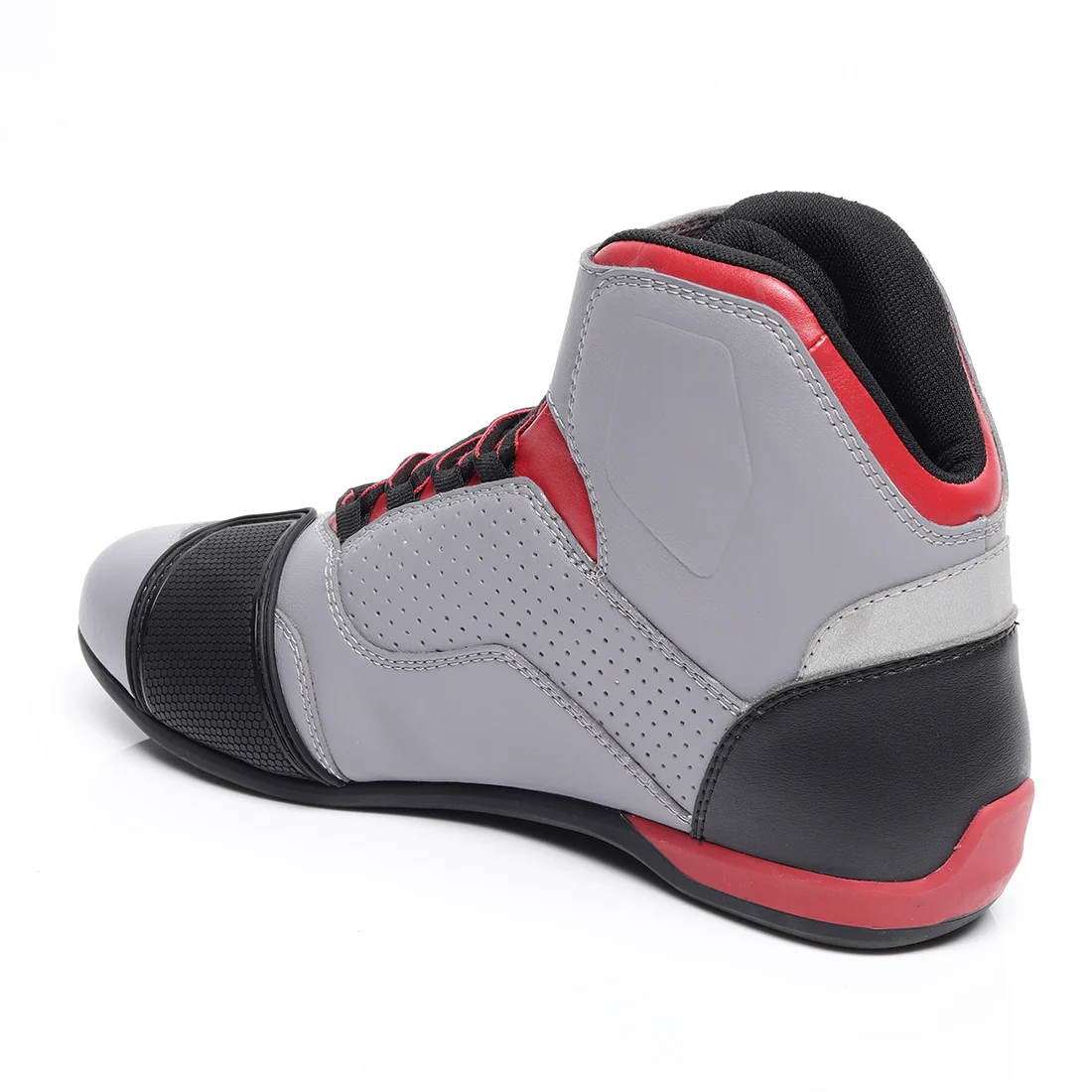 TVS Racing Ankle Length Riding Boots for Men:Anti-Microbial & Waterproof Riding Shoes with Reflective Panels, Ventilated Biker Boots with Ankle-Toe Protection-Premium Men's Riding Boots - Image 20
