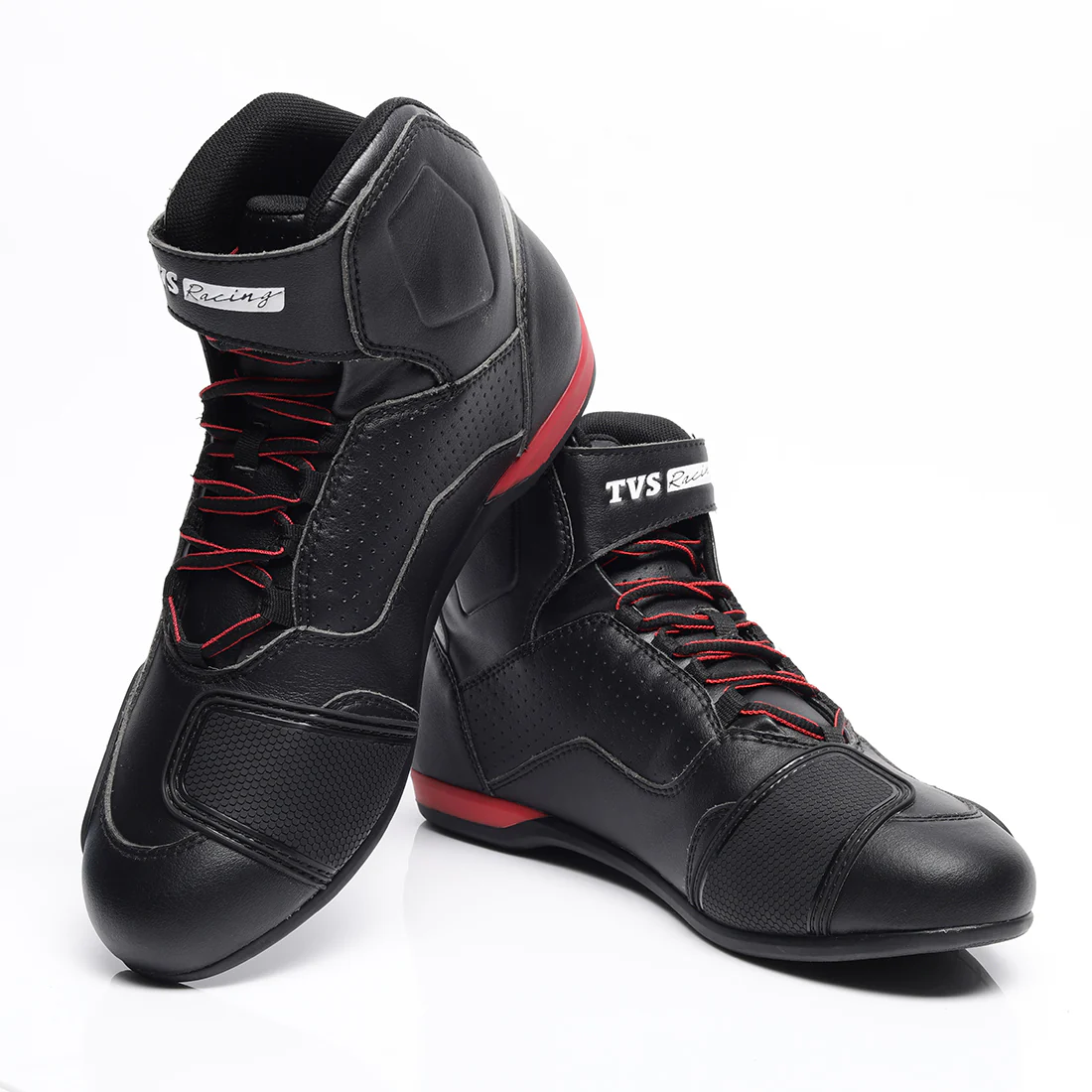 TVS Racing Ankle Length Riding Boots for Men:Anti-Microbial & Waterproof Riding Shoes with Reflective Panels, Ventilated Biker Boots with Ankle-Toe Protection-Premium Men's Riding Boots - Image 7