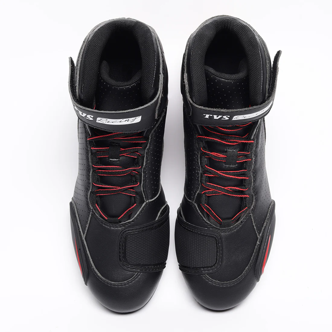 TVS Racing Ankle Length Riding Boots for Men:Anti-Microbial & Waterproof Riding Shoes with Reflective Panels, Ventilated Biker Boots with Ankle-Toe Protection-Premium Men's Riding Boots - Image 8
