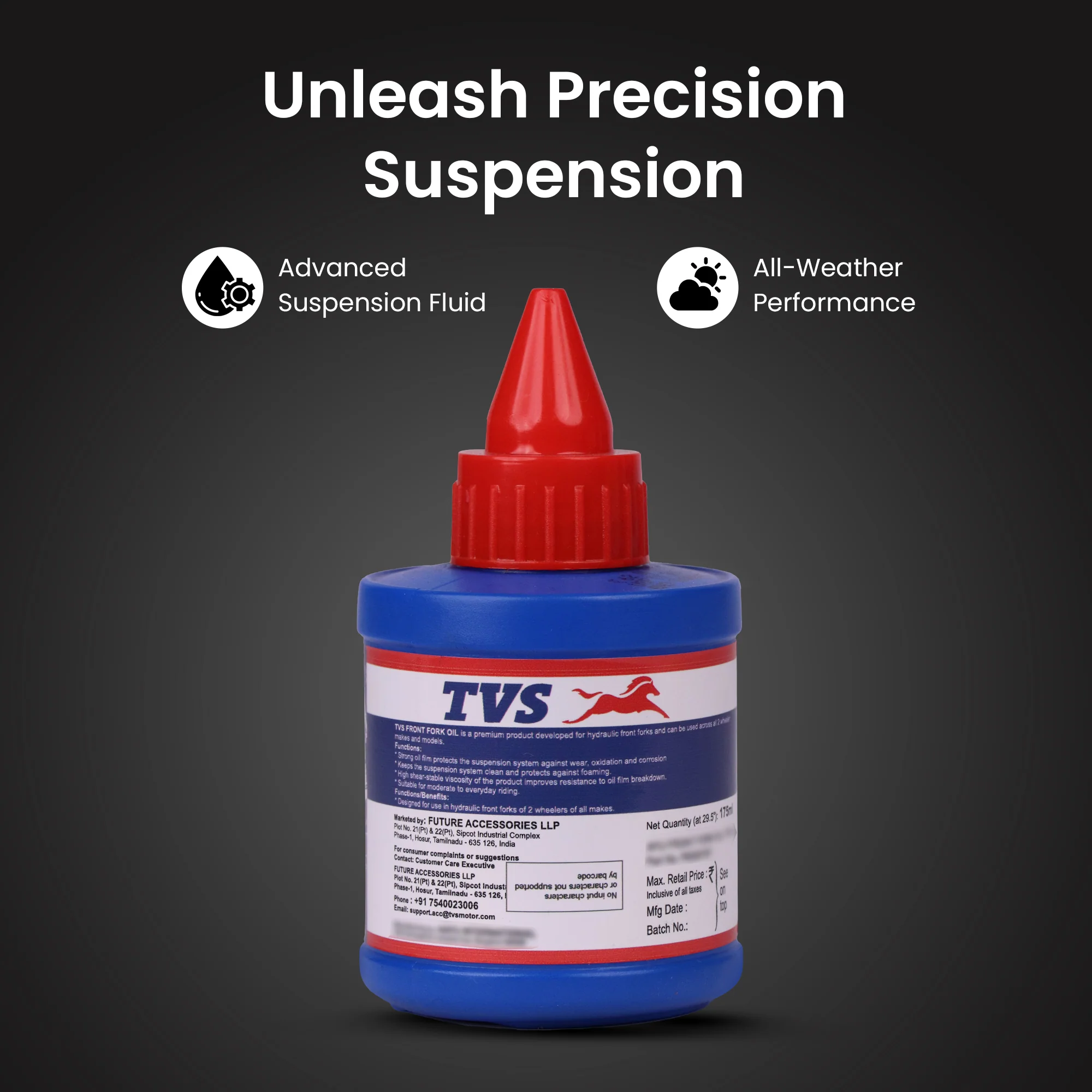 TVS Front Fork Oil 175ml High Quality Fork Oil for Smooth Ride - Image 4