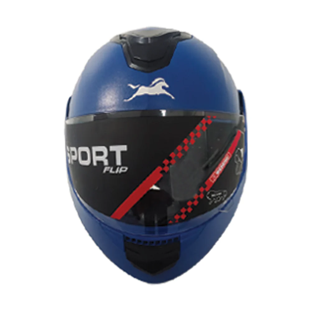 Full-Face Flip Helmet Blue  Sleek and Stylish Protection - Image 2