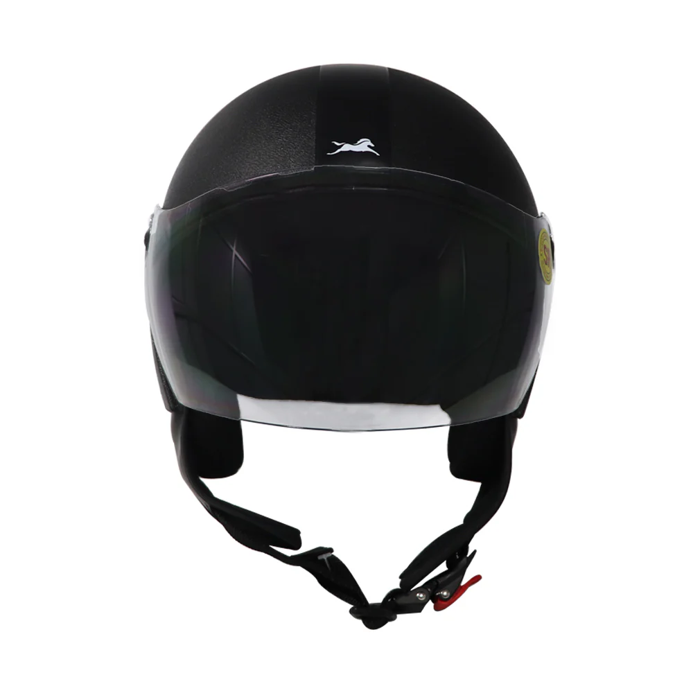 TVS Half Face Sport Eco Helmet, Color: Black - ISI Certified - Image 3