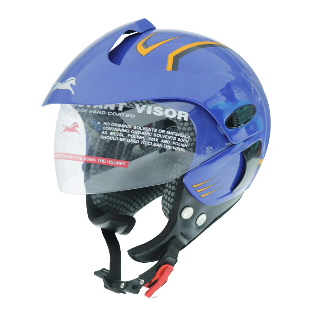 TVS Half Face KID Helmet, Color: Blue - ISI Certified - Image 4