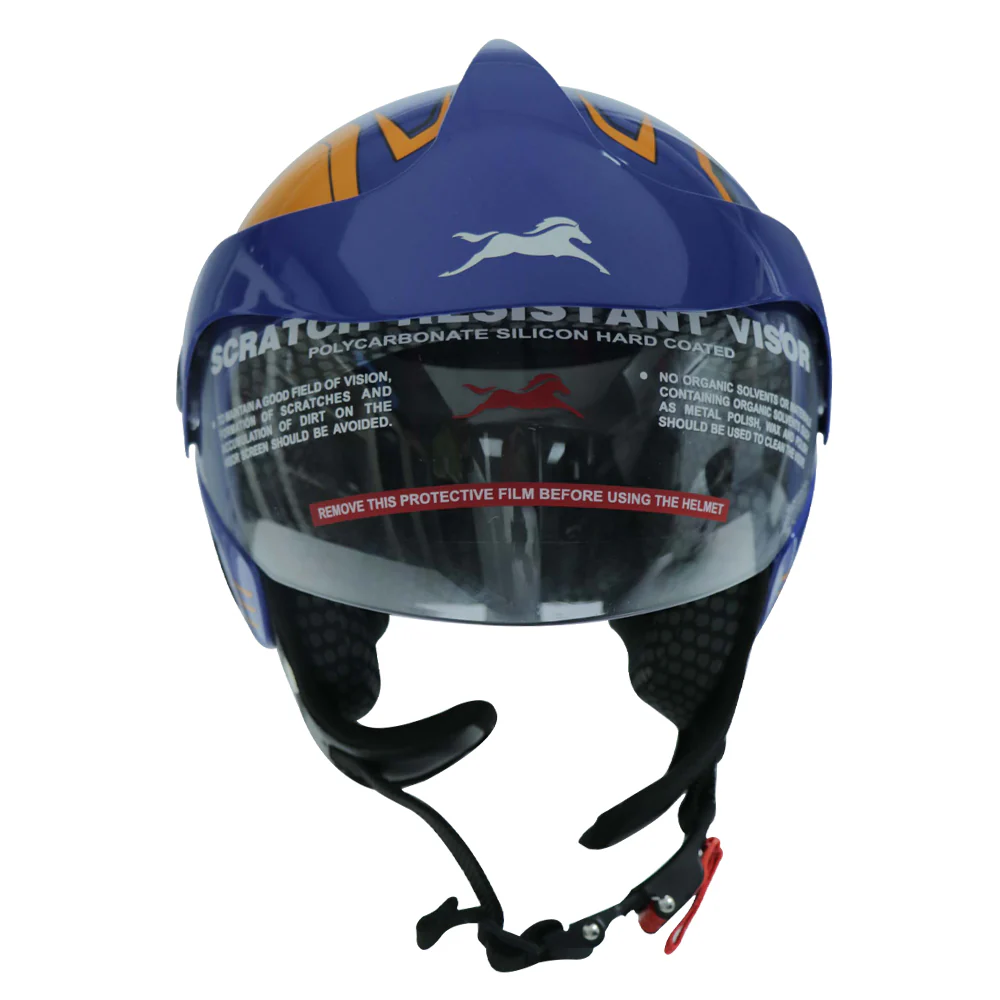 TVS Half Face KID Helmet, Color: Blue - ISI Certified - Image 6