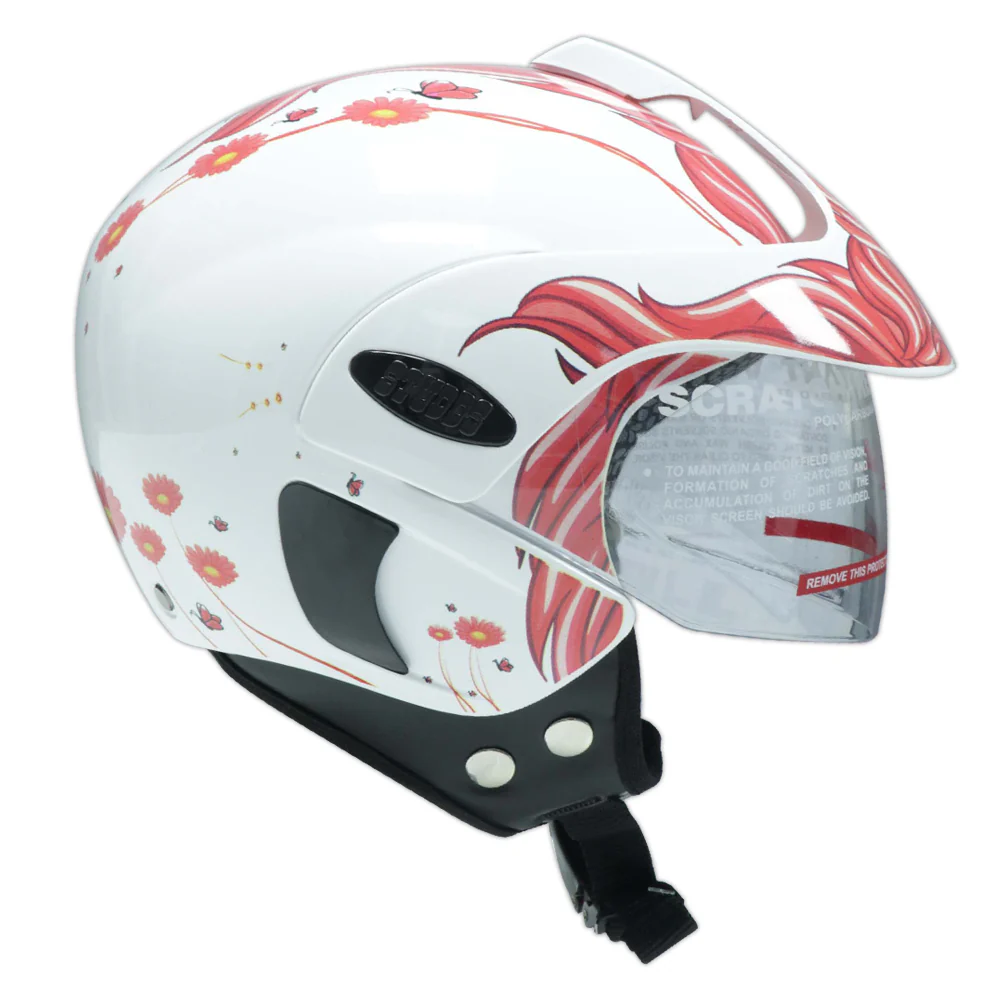 TVS Half Face Kids Helmet, Rosy Field - ISI Certified - Image 5