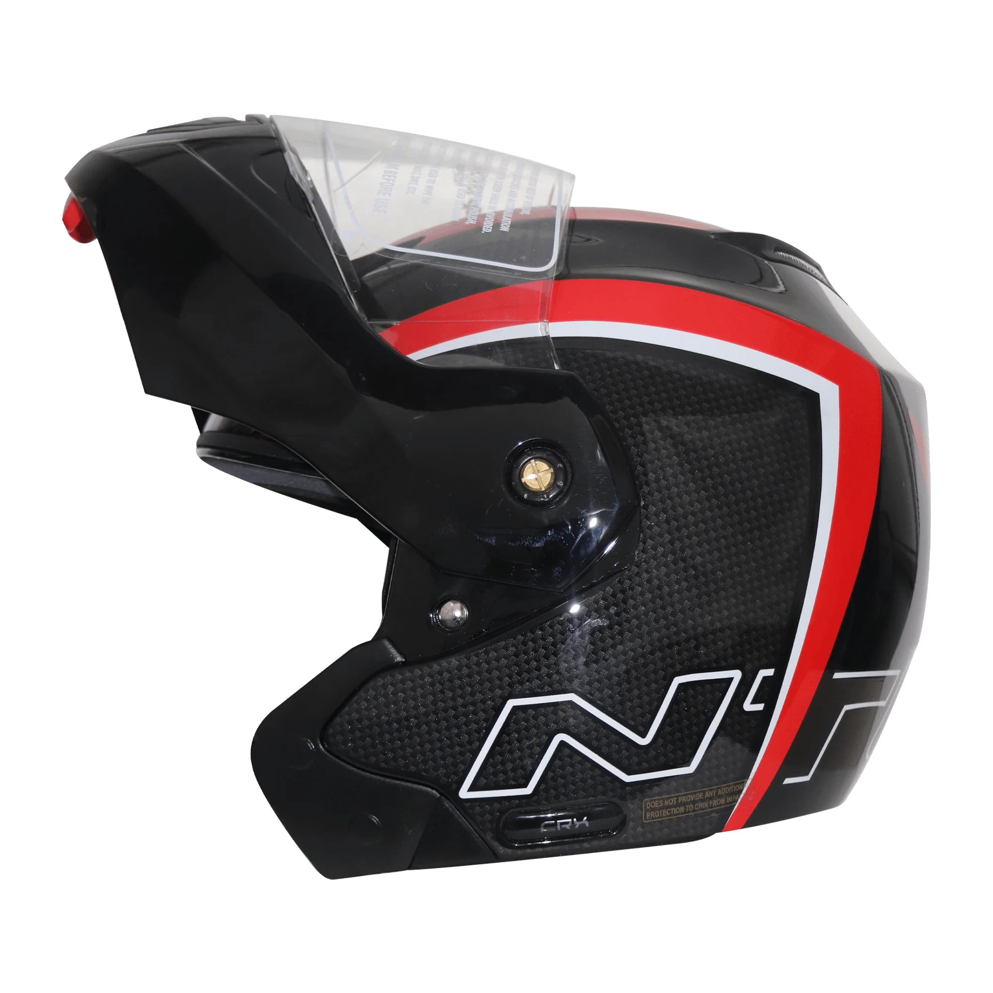 TVS Ntorq Edition Full Face Helmet | ISI Certified Color: Black & Red - Image 4