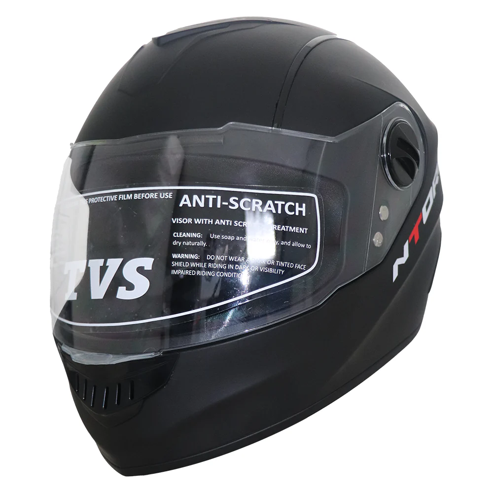 TVS Ntorq Edition Full Face Helmet | ISI Certified Color: Black - Image 5