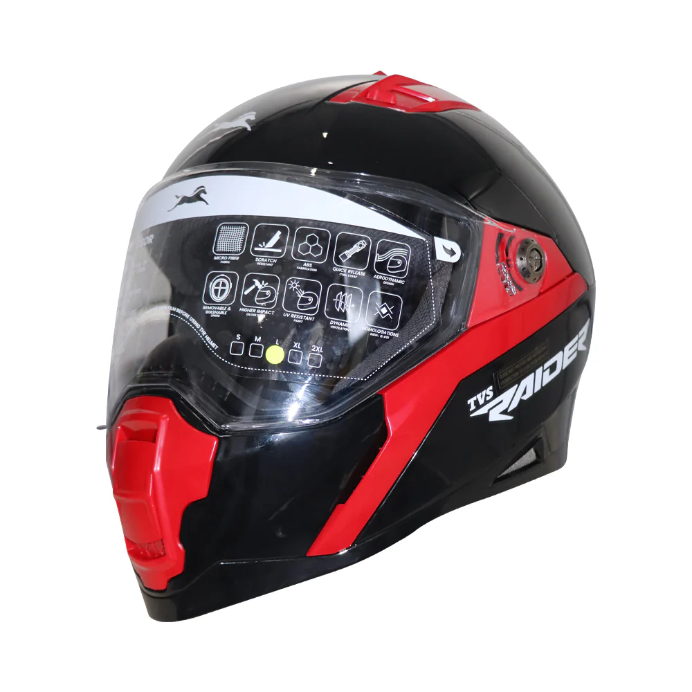 TVS Raider Full Face Helmet – Stylish and Safe Riding Gear - Image 5
