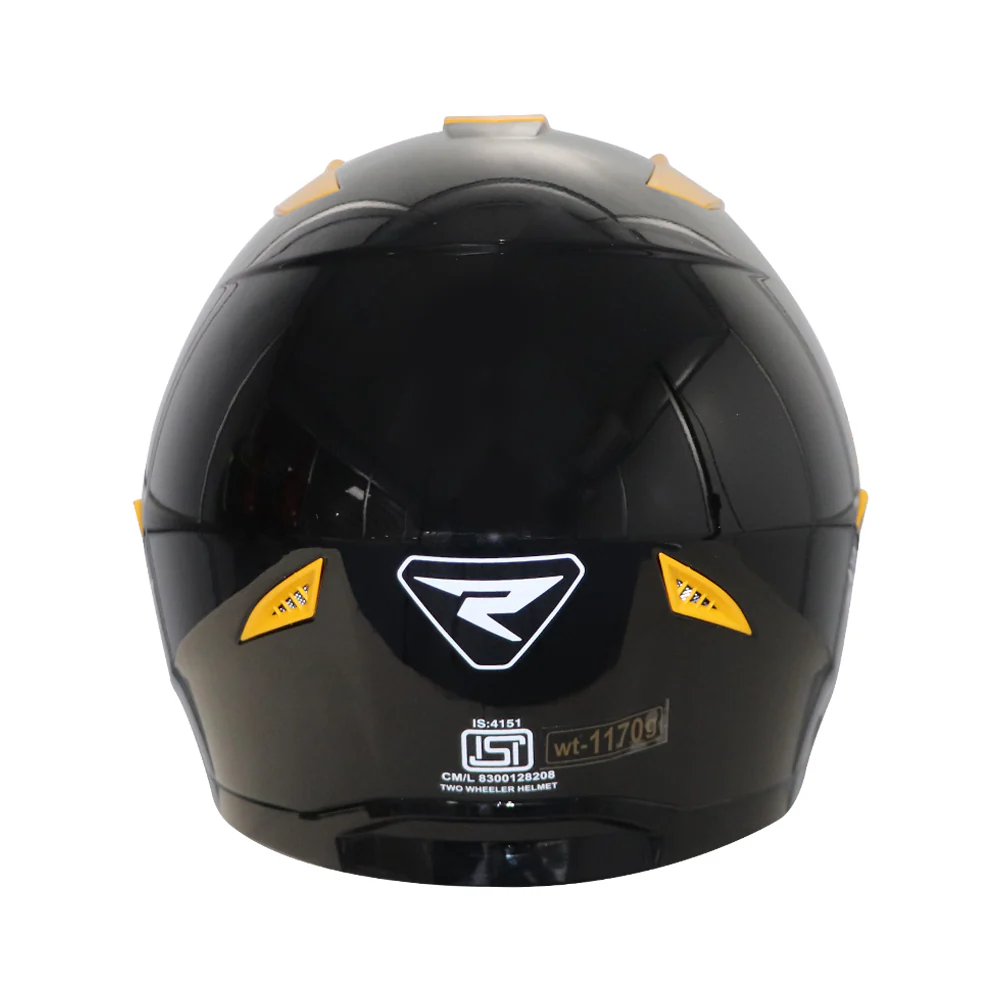 TVS Raider Edition Full Face Helmet | ISI Certified Color; Black & Yellow - Image 7