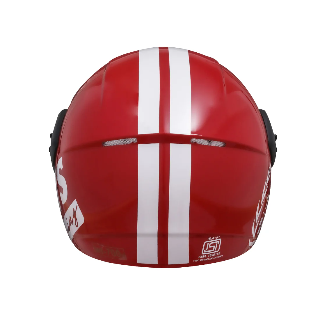 TVS Racing Kids Half Face Helmet, Color: Red - ISI Certified - Image 7