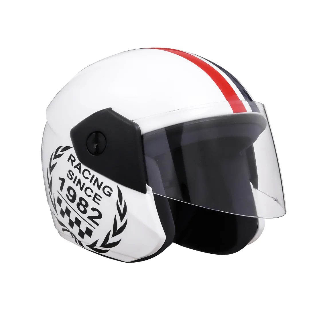 TVS Racing Kids Half Face Helmet, Color: White - ISI Certified - Image 5