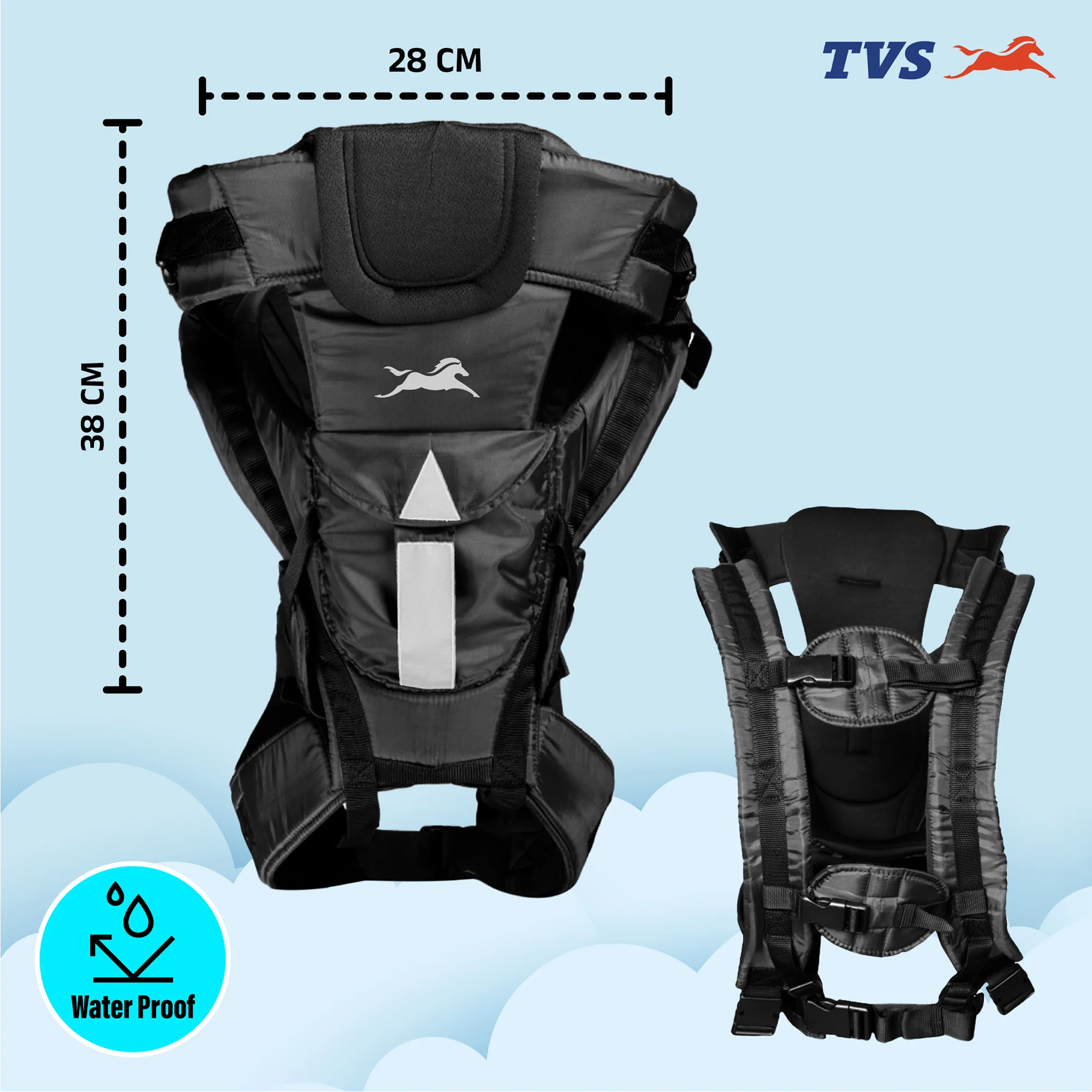 TVS Kids Safety Belt/Toddler Carrier-Black - Image 3