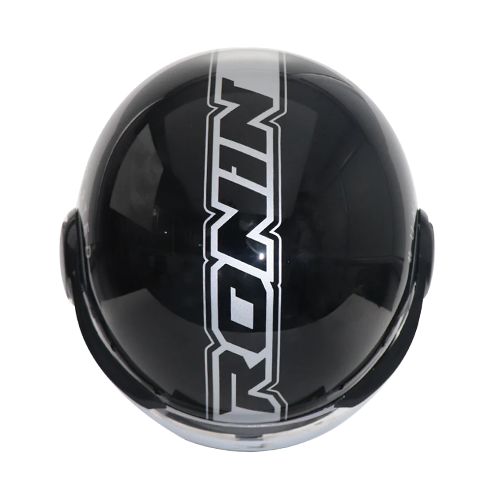 TVS RONIN Half Face Black Helmet - ISI Certified - Image 7