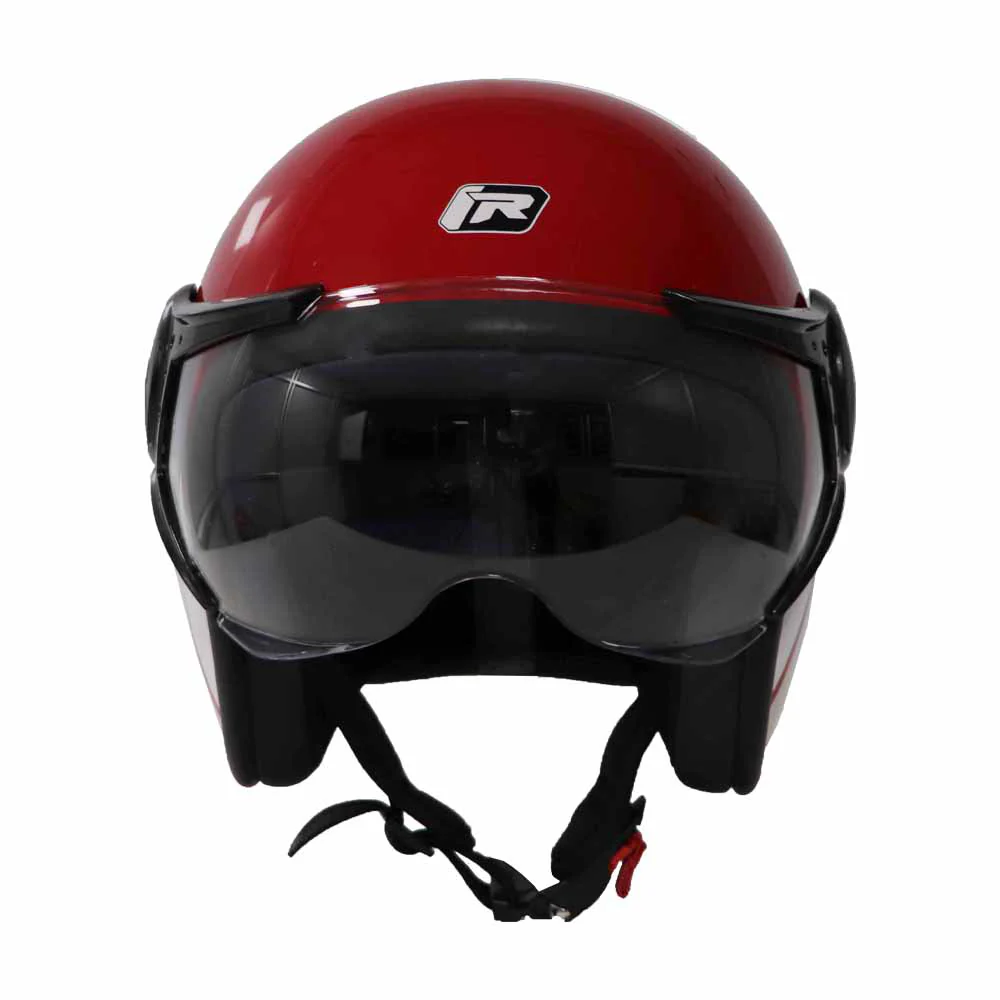 TVS Ronin Half Face Red Helmet - ISI & DOT Certified - Image 5