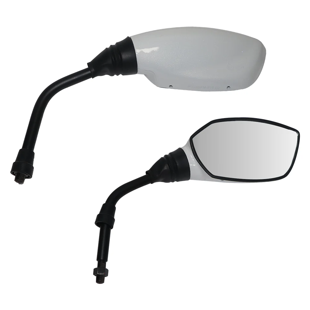 TVS Apache Pearly White Mirror Set | Clear Visibility & Style - Image 2
