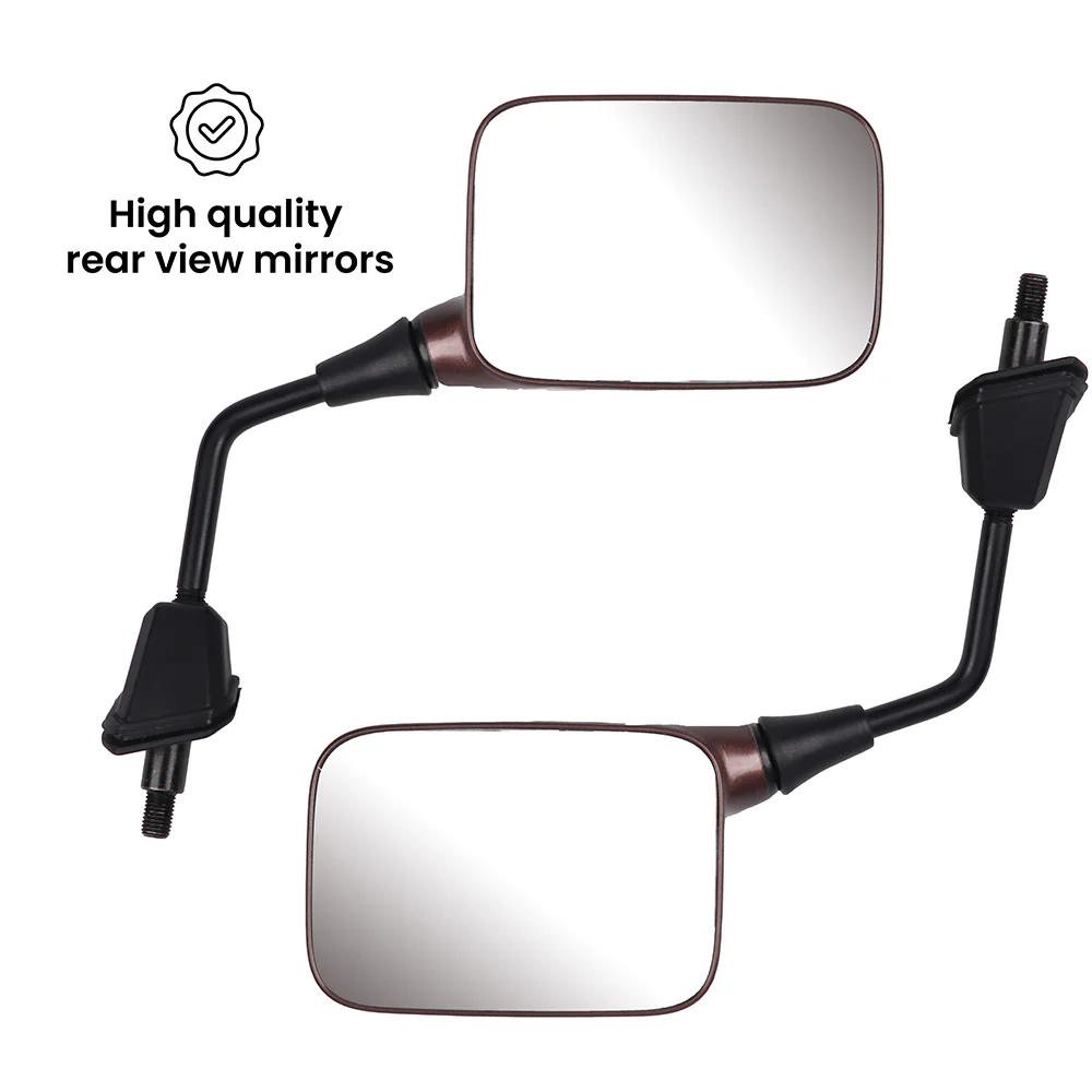 TVS Mirror Set (Left & Right) for IQUBE - Painted Copper Bronze - Image 3