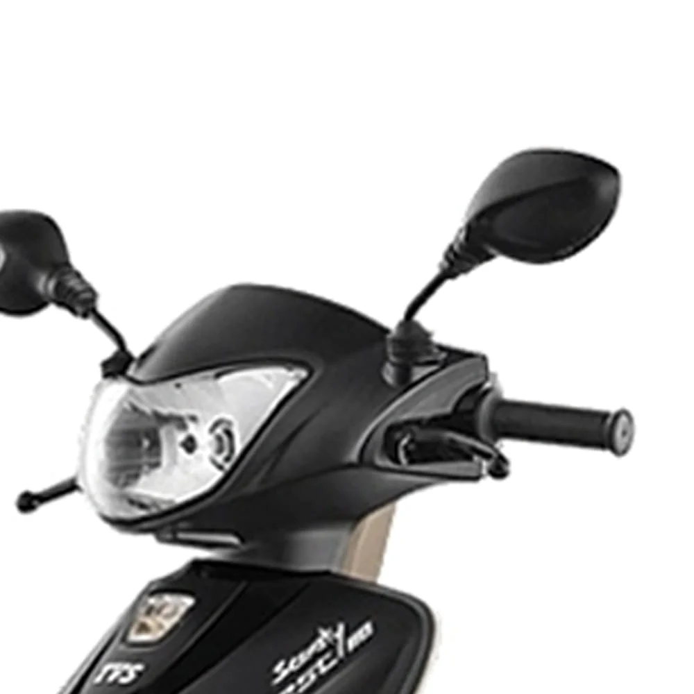 TVS Mirror Set Zest Matte Black - Sleek Replacement for Your Ride - Image 5