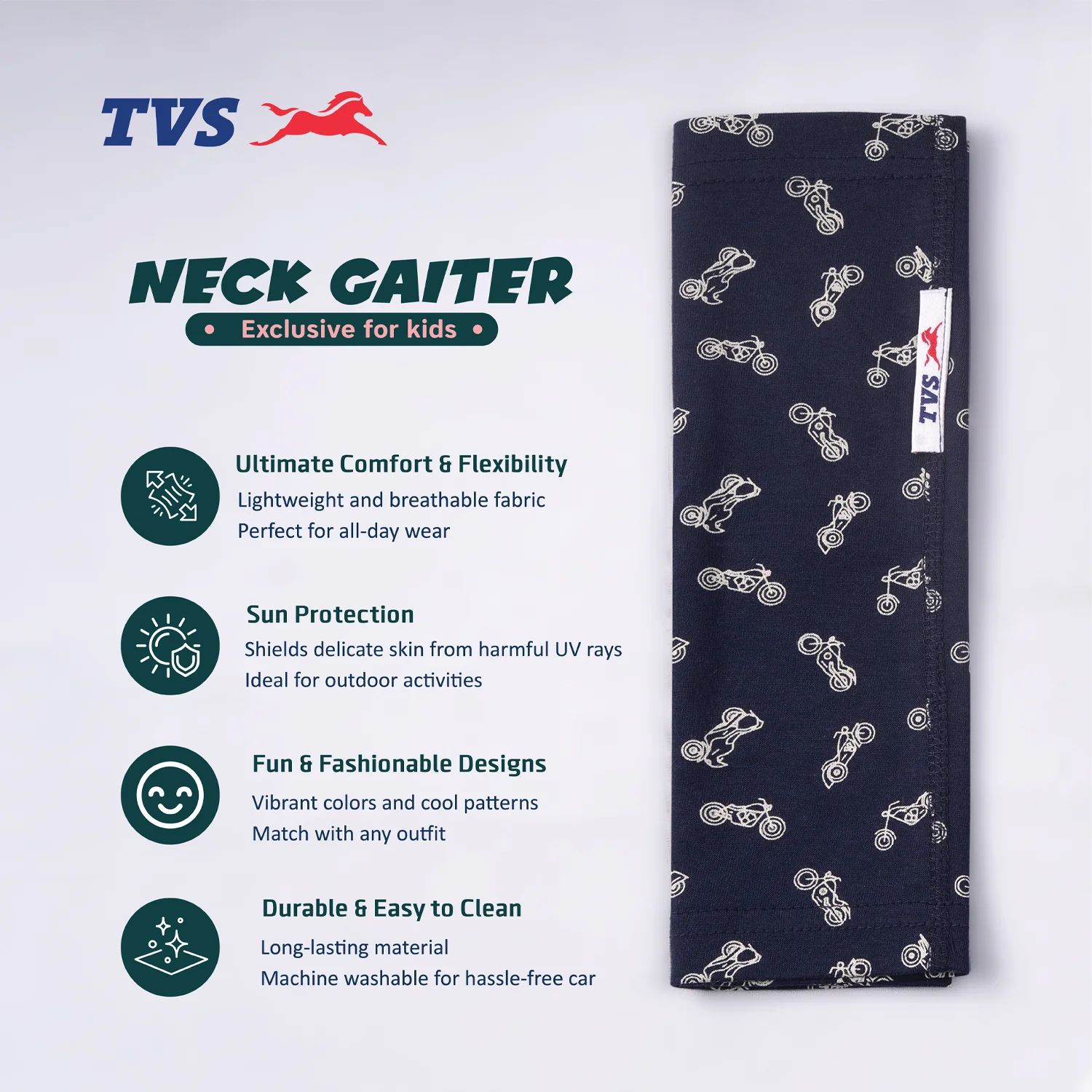 TVS Neck Gaiter | Exclusive for Kids - Image 5