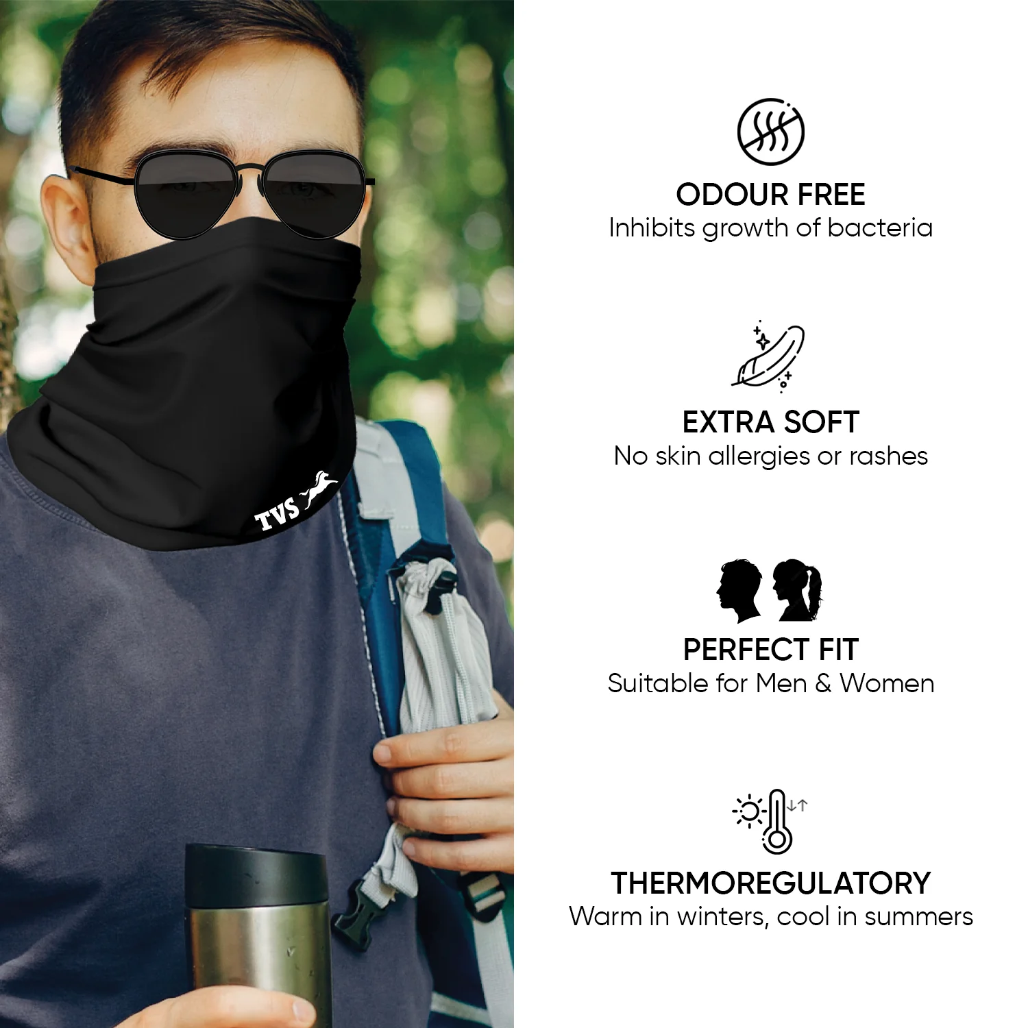 NECKGAITER BLACK - Image 4