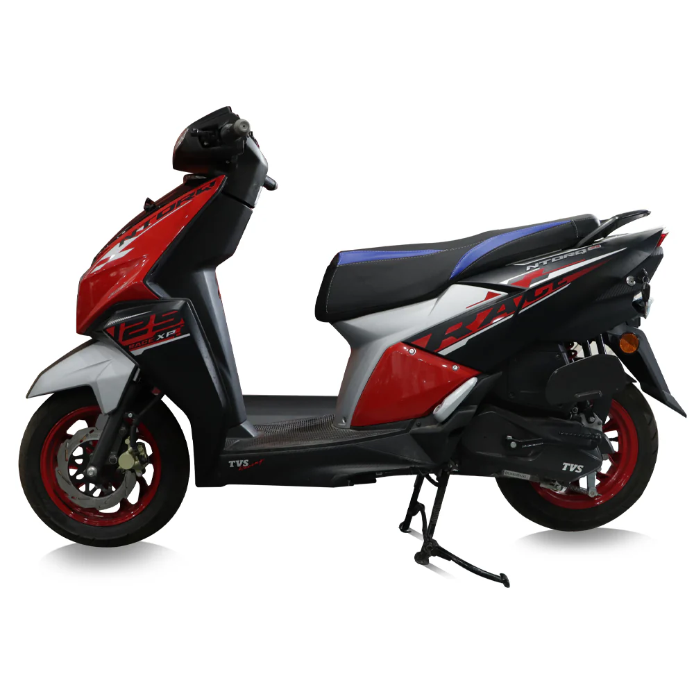 TVS NTORQ Seat Cover Black with Blue -Durable Seat Protection - Image 4