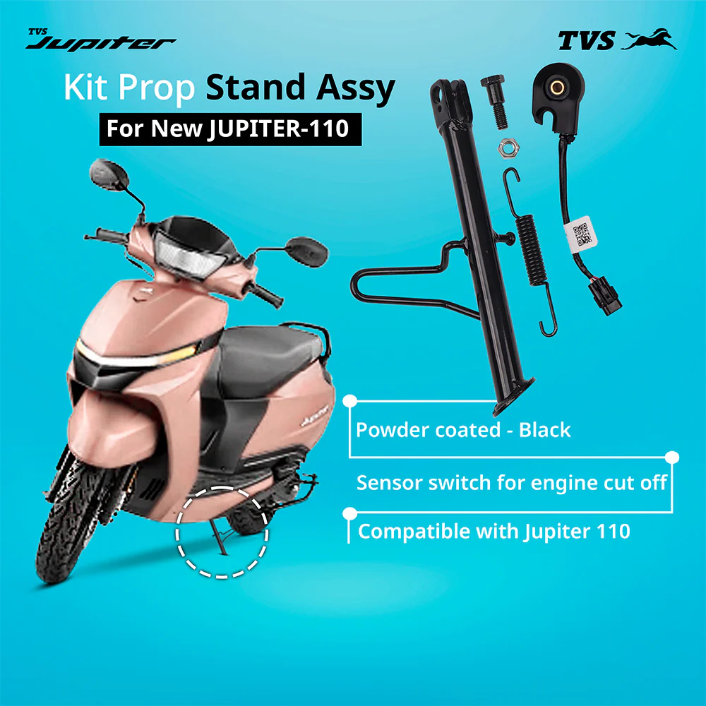 TVS New Jupiter 110 Kit Side Stand - Designed for Stability and Durability - Image 2