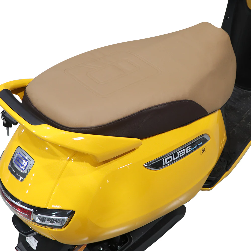 TVS iQube Seat Cover Beige/Brown - Durable Seat Protection - Image 4