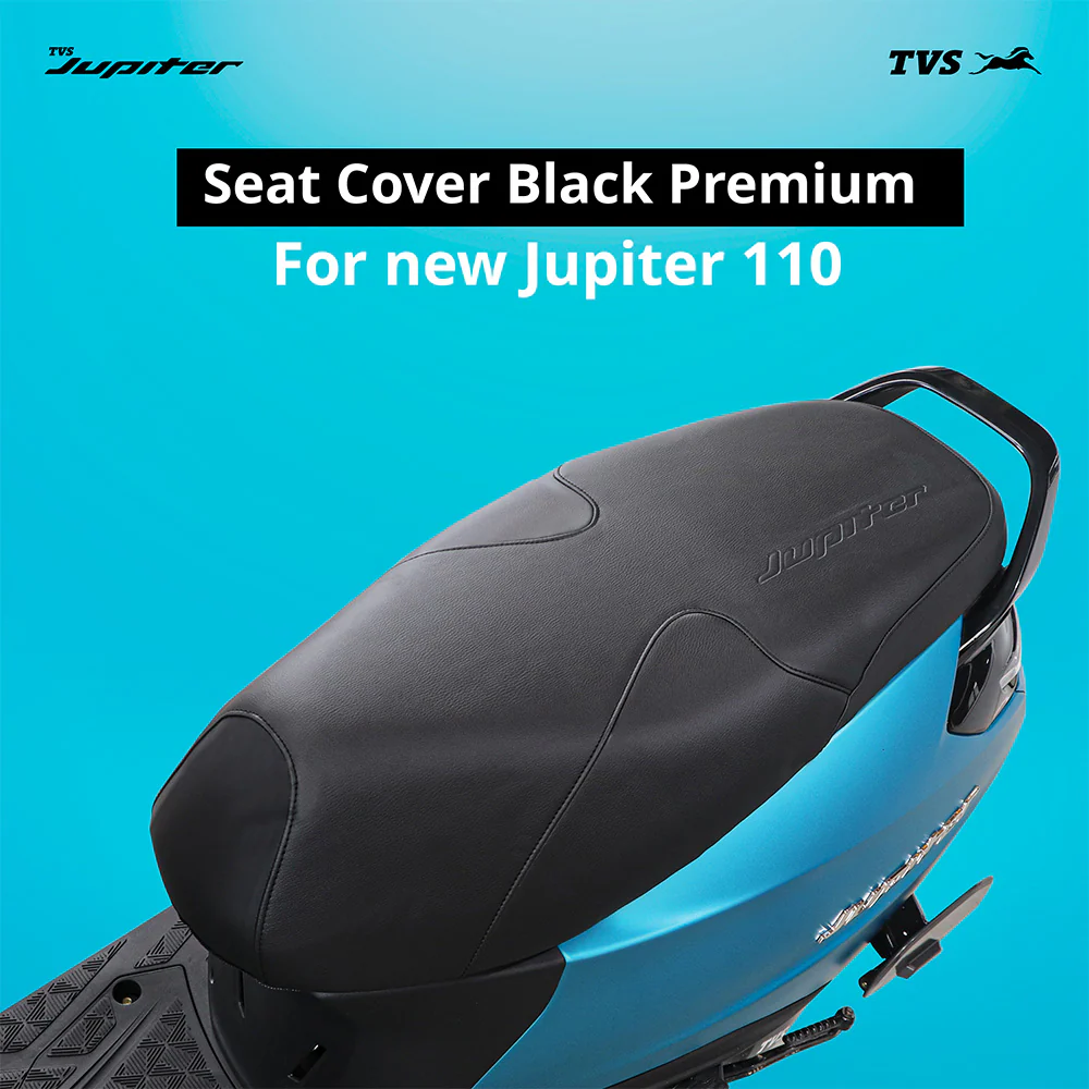 TVS Premium Black Seat Cover for New Jupiter 110 - Image 2
