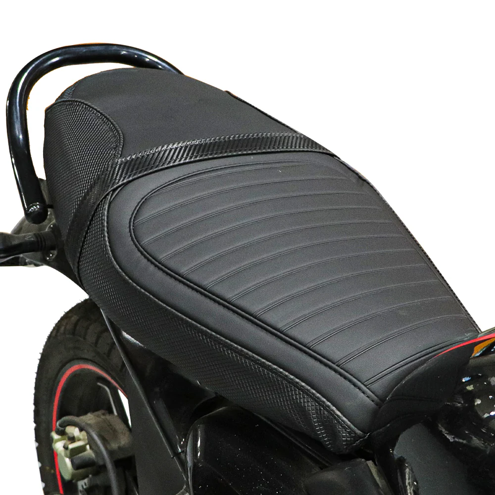 TVS Ronin Black Seat Cover with Small Cross Pattern for Style (2024 or before Edition) - Image 2