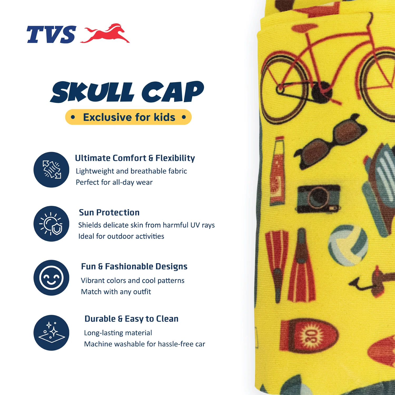 TVS Skull Cap for Kids - Image 4