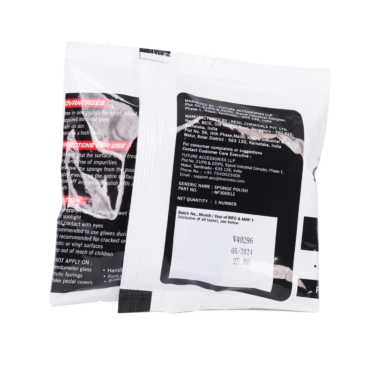 TVS Sponge Polish - 3 in 1 Polish for Vinyl, Paint & Rubber - Image 3