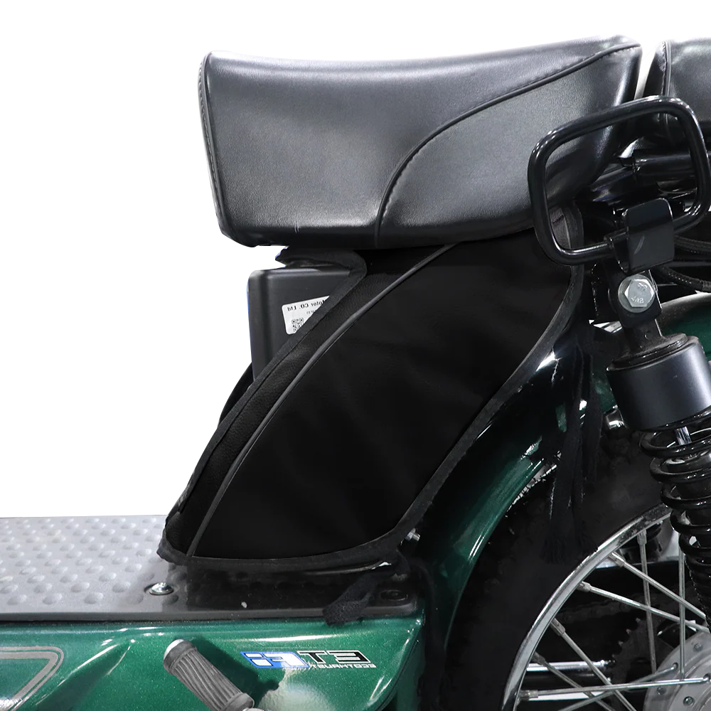 TVS Tool Box Cover for XL100 | Single Tone Black - Image 4