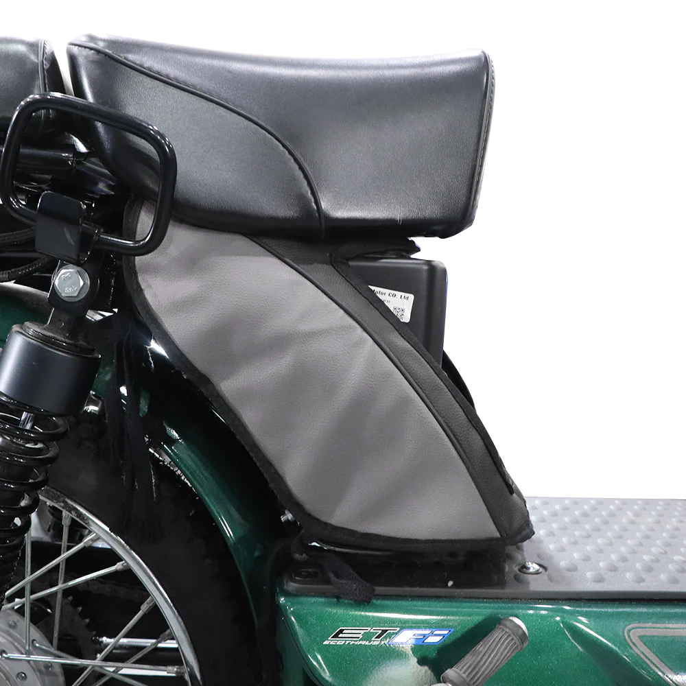 TVS Tool Box Cover for XL100 BS6 - Silver/Black - Image 4