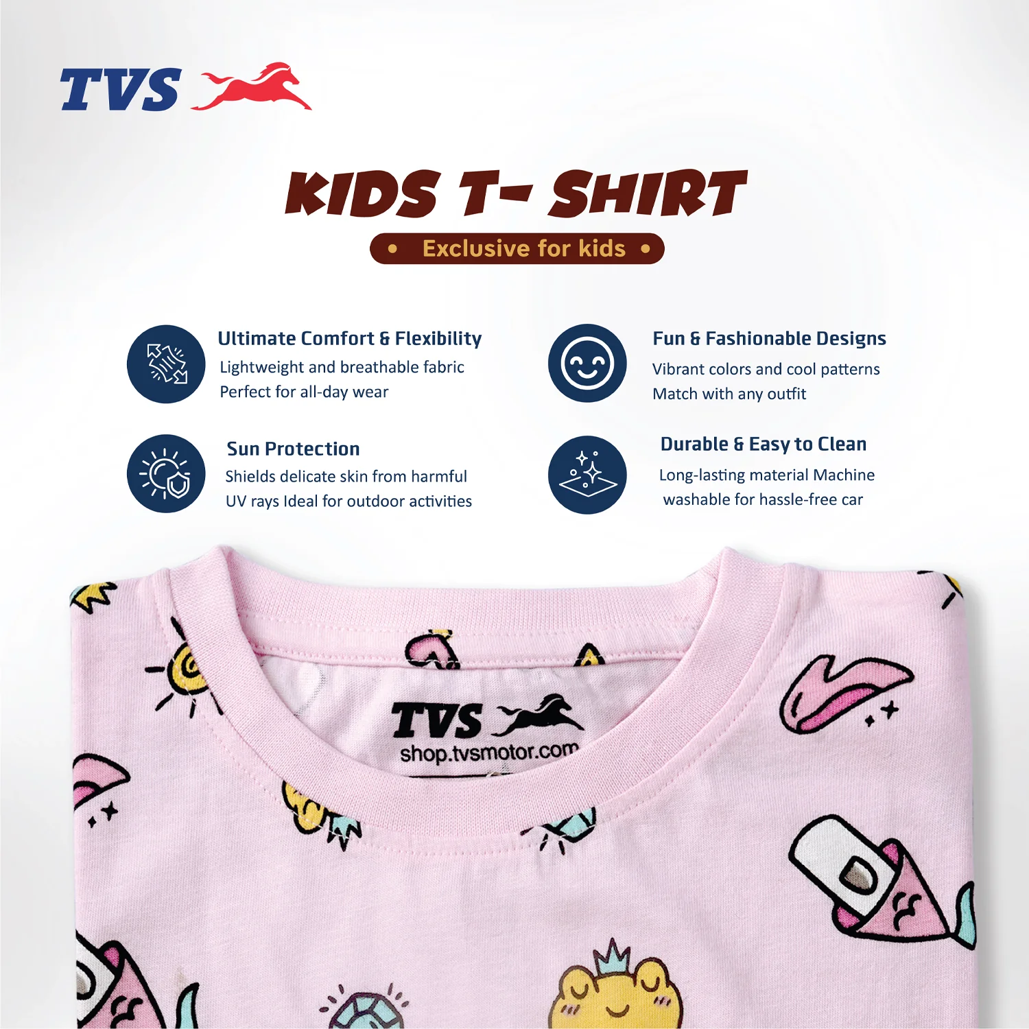 TVS Kids T-shirt - Soft, Comfortable, and Perfect for Playtime - Image 19