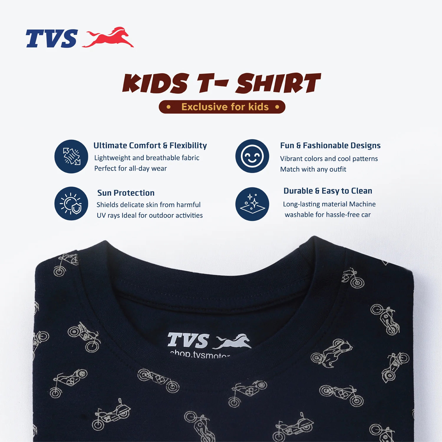 TVS Kids T-shirt - Soft, Comfortable, and Perfect for Playtime - Image 2