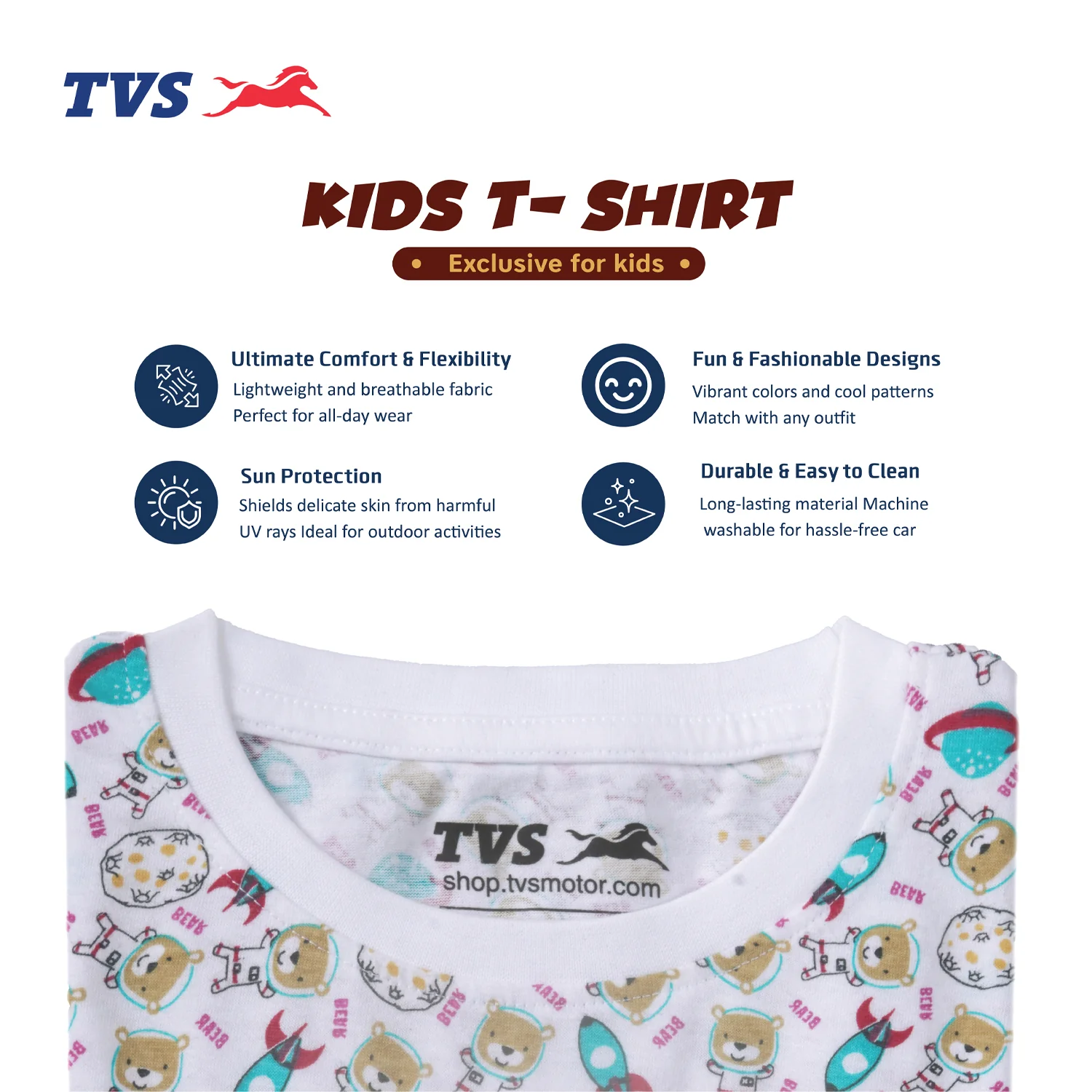 TVS Kids T-shirt - Soft, Comfortable, and Perfect for Playtime - Image 8