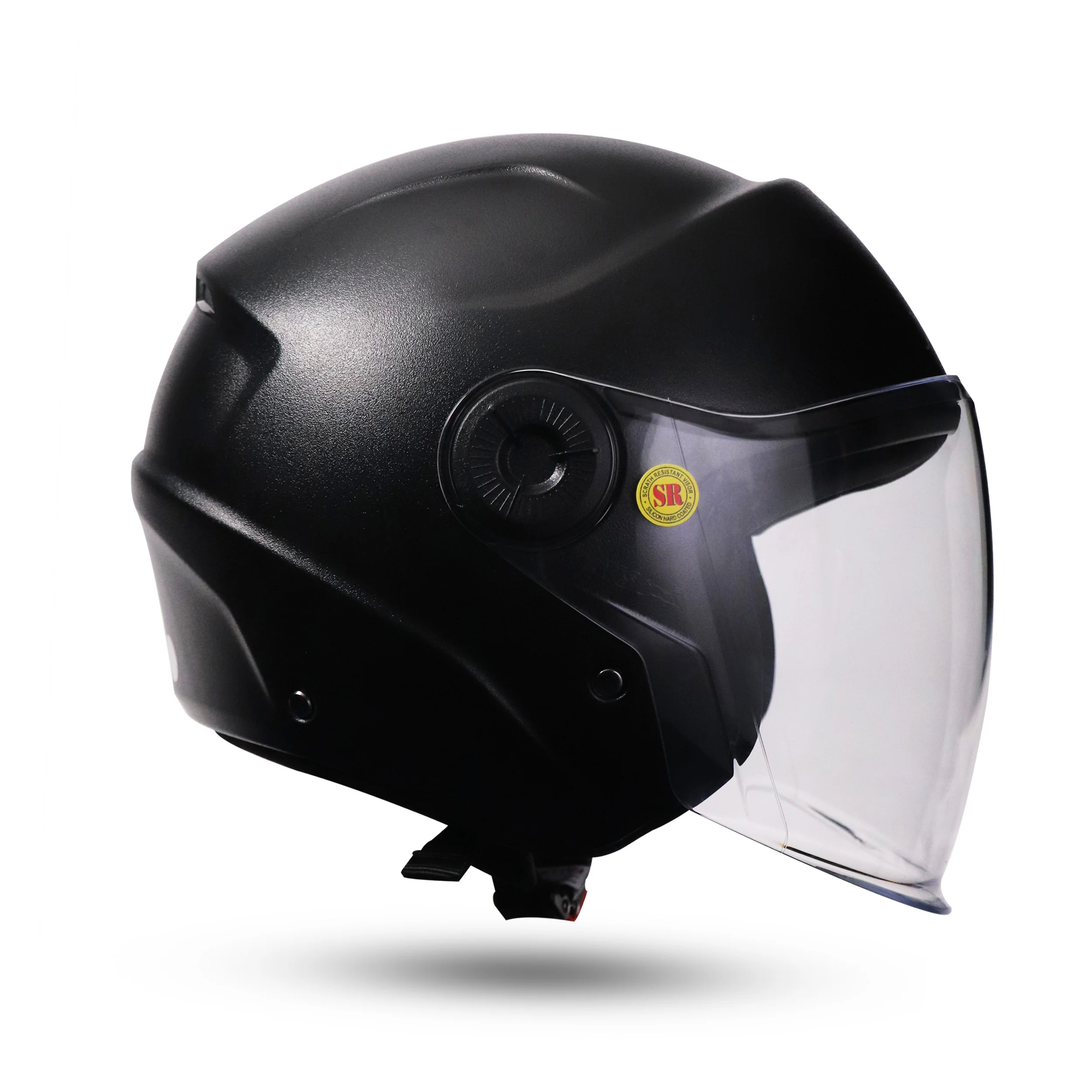 TVS ACE ISI Certified Open Face Unisex Helmet with Full Coverage Visor - Image 3