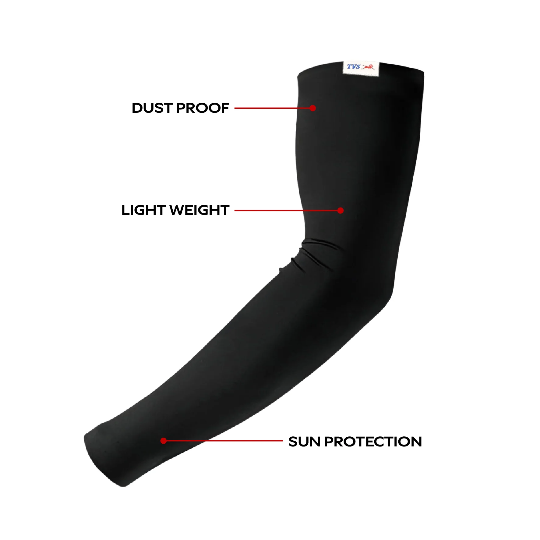 TVS Arm sleeve Eco Free Size | Dust Proof & Light Weight - Image 2