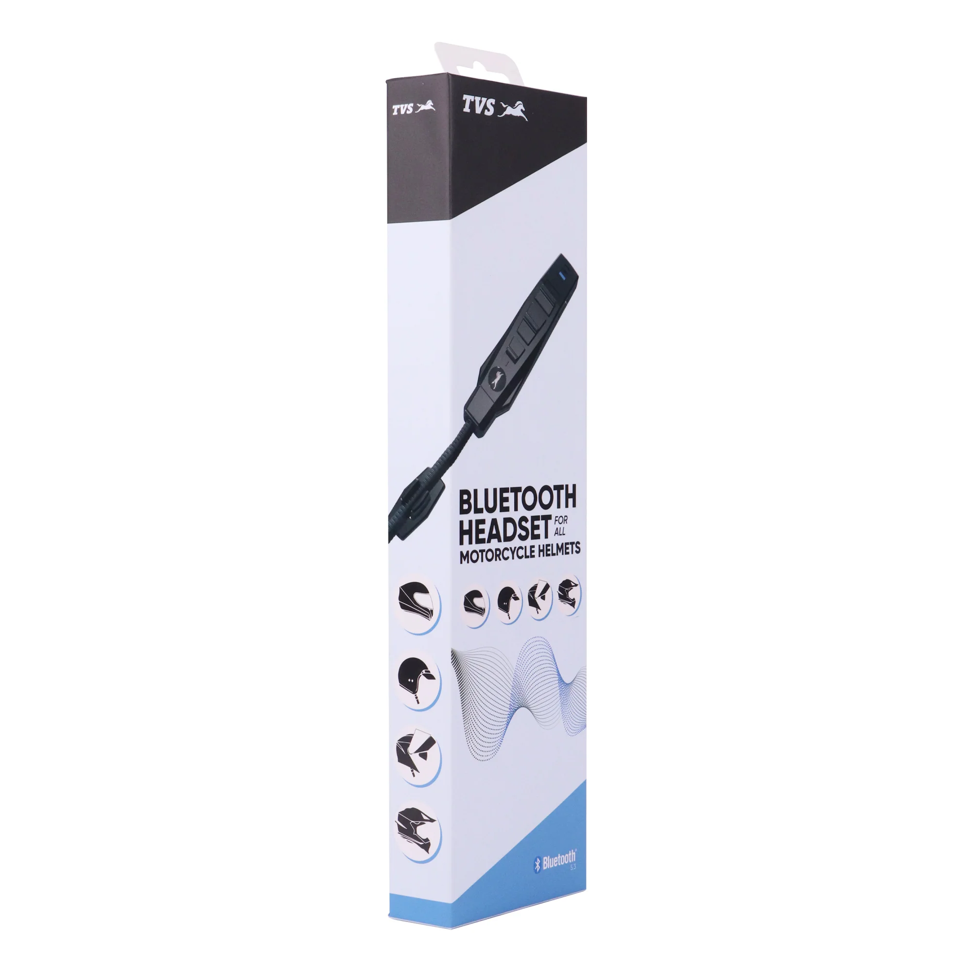 TVS Bluetooth Headset for all motorcycle helmets | HD Voice Quality & 300 mAh Battery - Image 2
