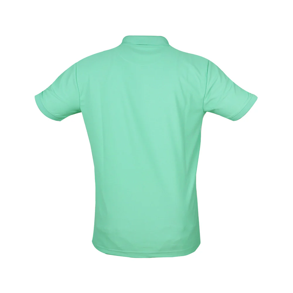 TVS Cut and Sew high Quality Polyster Polo T-Shirt, Color: White & Green - Image 5