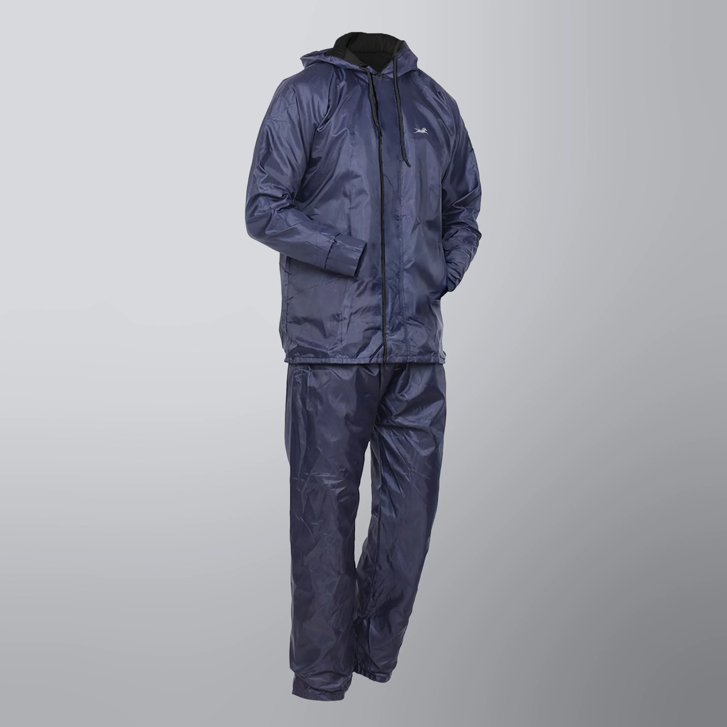 TVS Double-Layer Polyester Raincoat with Pants & Adjustable Drawcord Hood - Image 4
