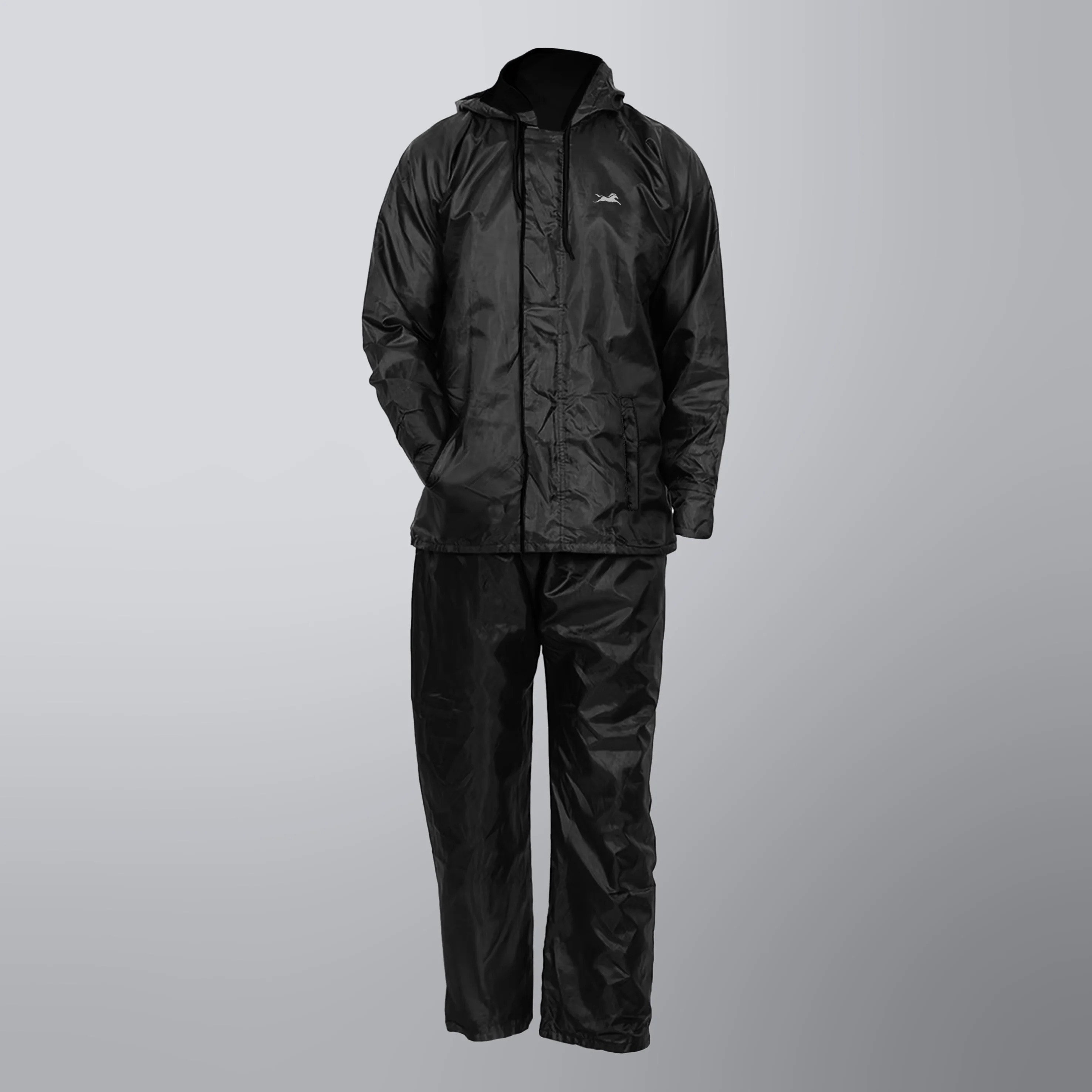 TVS Double-Layer Polyester Raincoat with Pants & Adjustable Drawcord Hood - Image 9