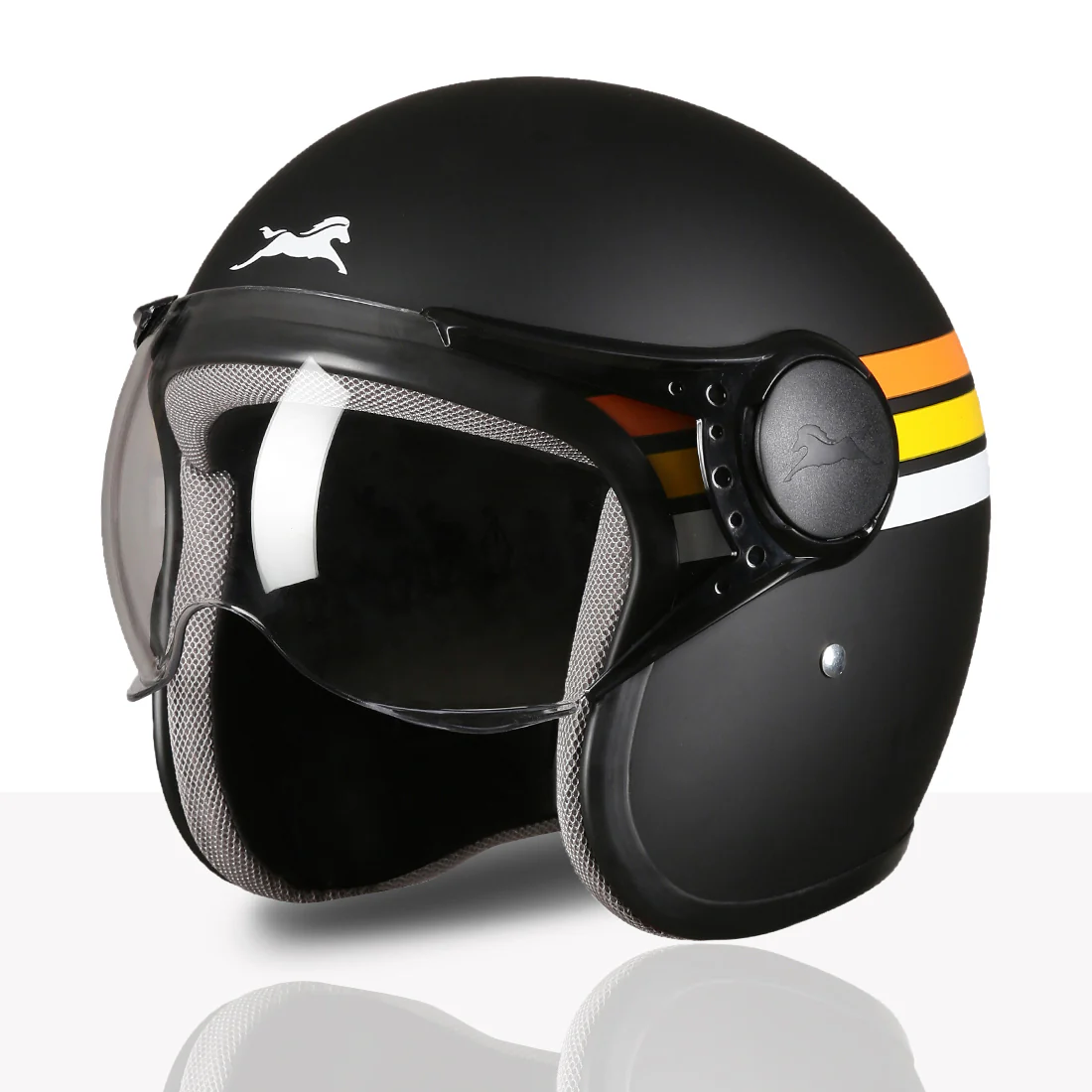 TVS Cruisetown Open Face Helmet – Stylish & Safe Helmet for Riders | ISI & DOT Certified | Premium Protection for Men & Women | Comfortable, Durable & Lightweight Design with Visor - Image 34