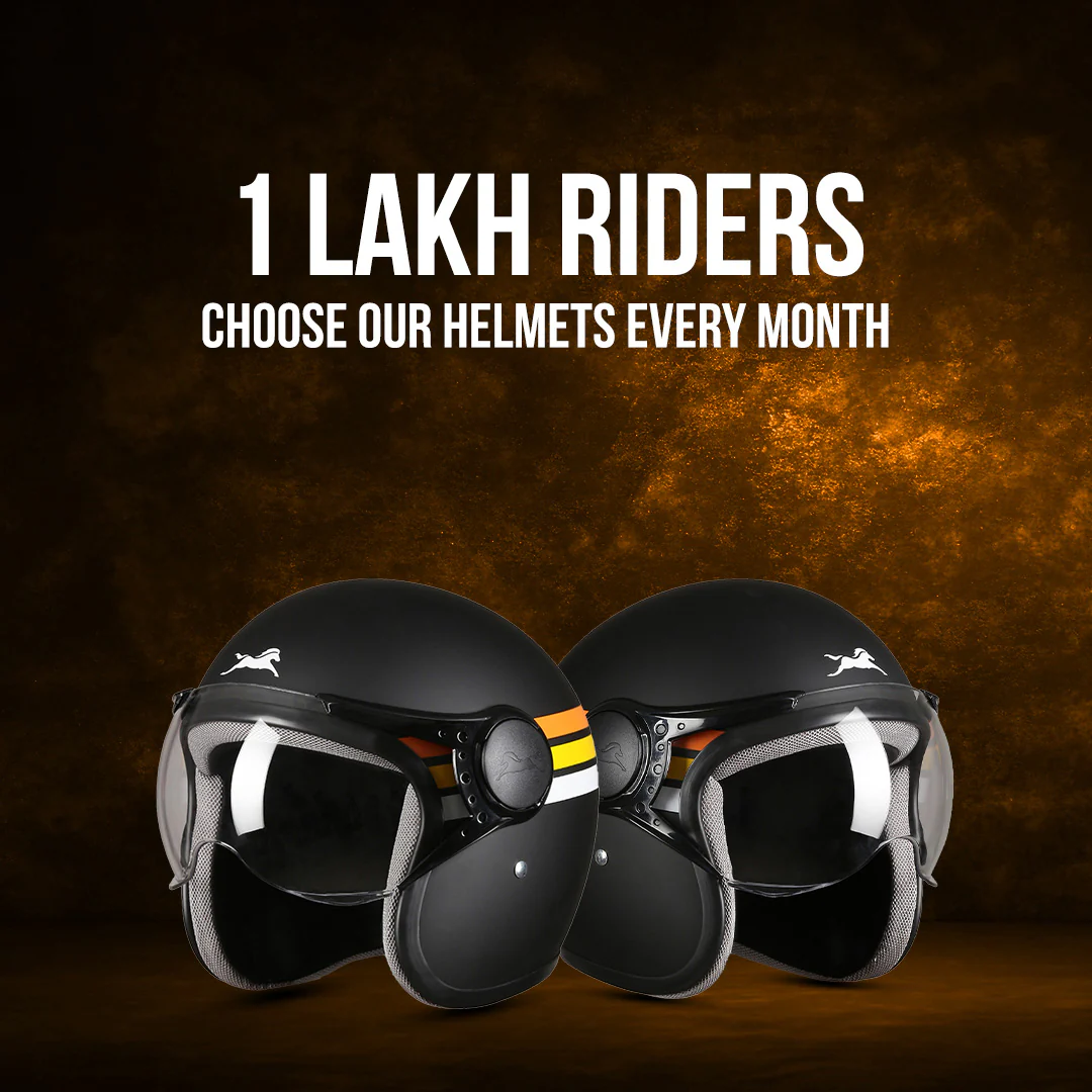 TVS Cruisetown Open Face Helmet – Stylish & Safe Helmet for Riders | ISI & DOT Certified | Premium Protection for Men & Women | Comfortable, Durable & Lightweight Design with Visor - Image 35