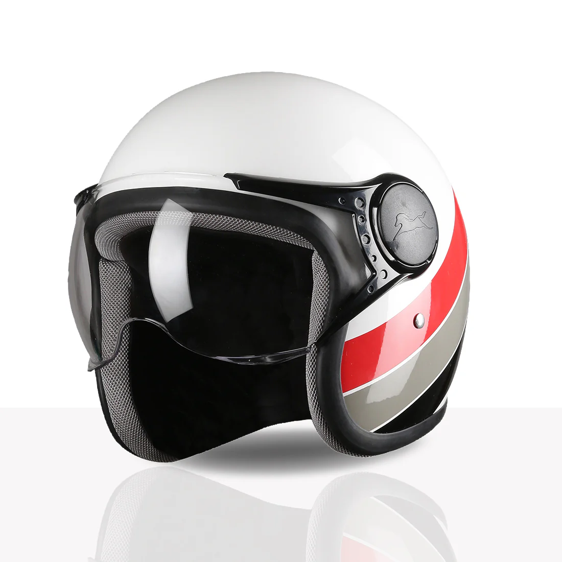 TVS Cruisetown Open Face Helmet – Stylish & Safe Helmet for Riders | ISI & DOT Certified | Premium Protection for Men & Women | Comfortable, Durable & Lightweight Design with Visor - Image 66