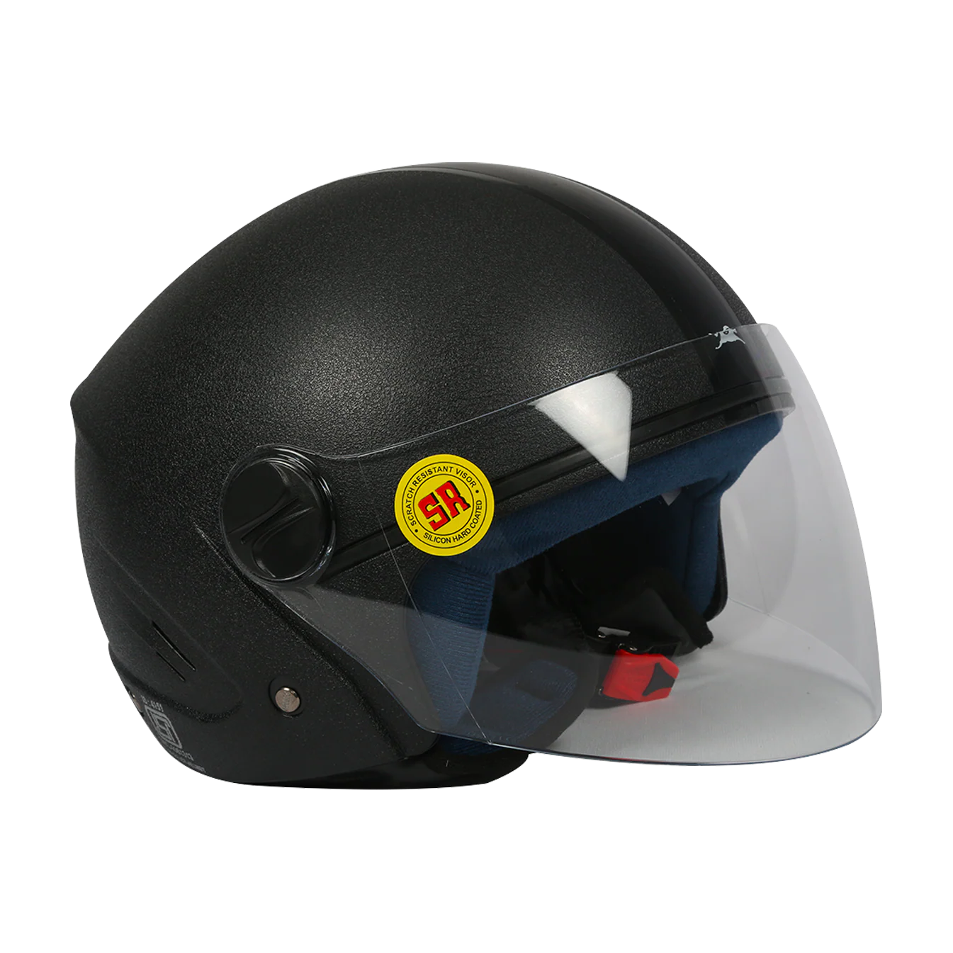 TVS Helmet Half Face Black TE - Image 2